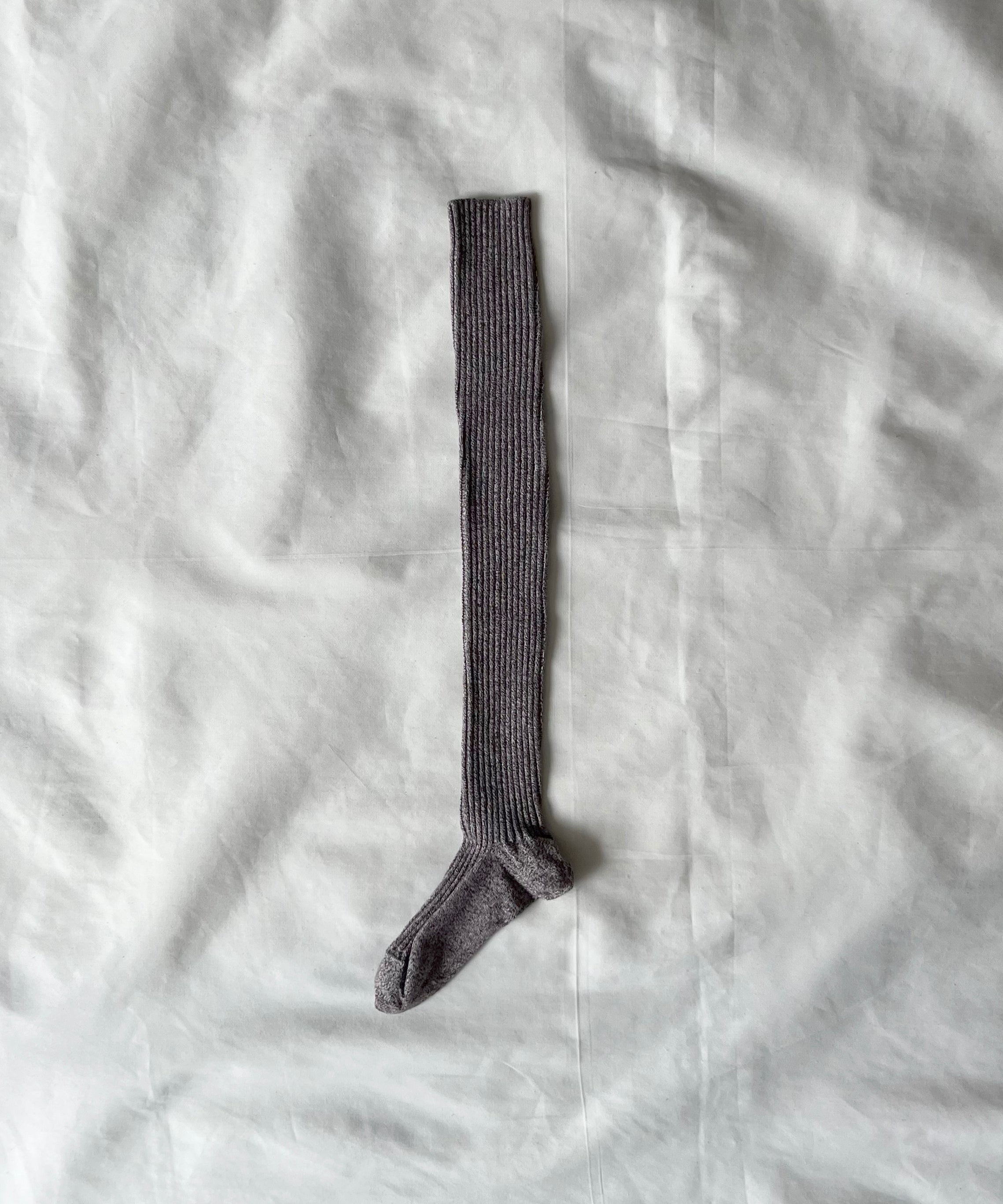 Baserange Overknee socks "GREY BROWN MELANGE"