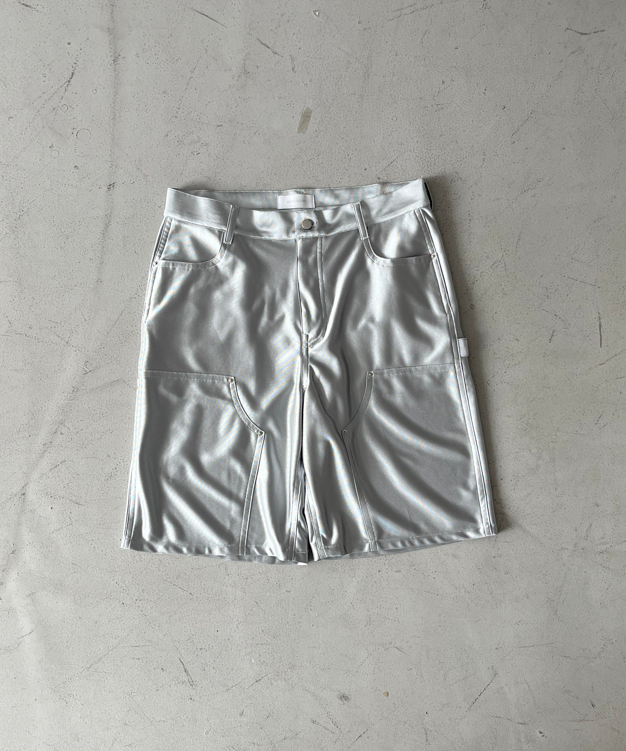 ICE & TECHNO Double knee basket shorts "NAVY"