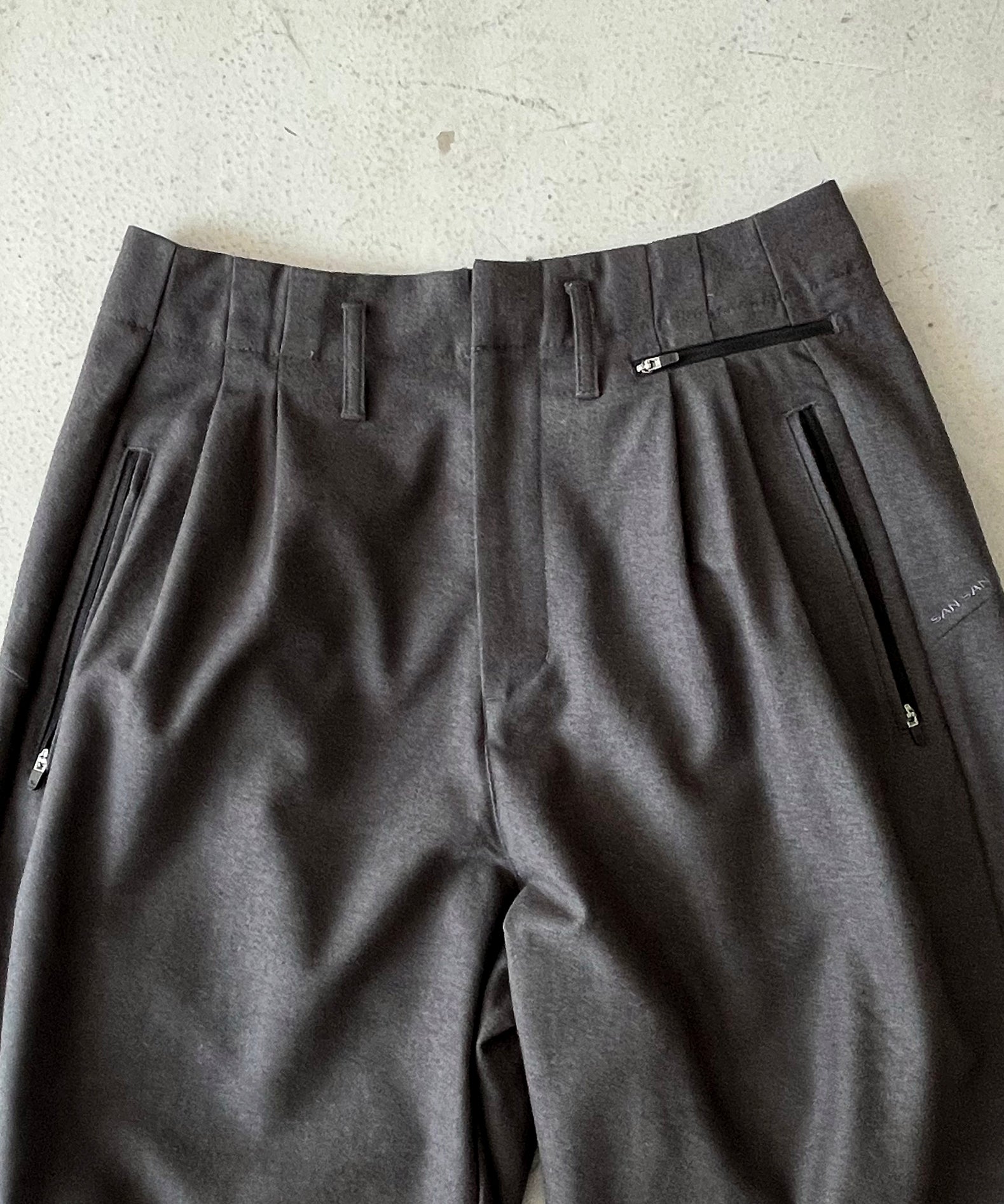 SAN SAN GEAR Wide pants "BROWN"