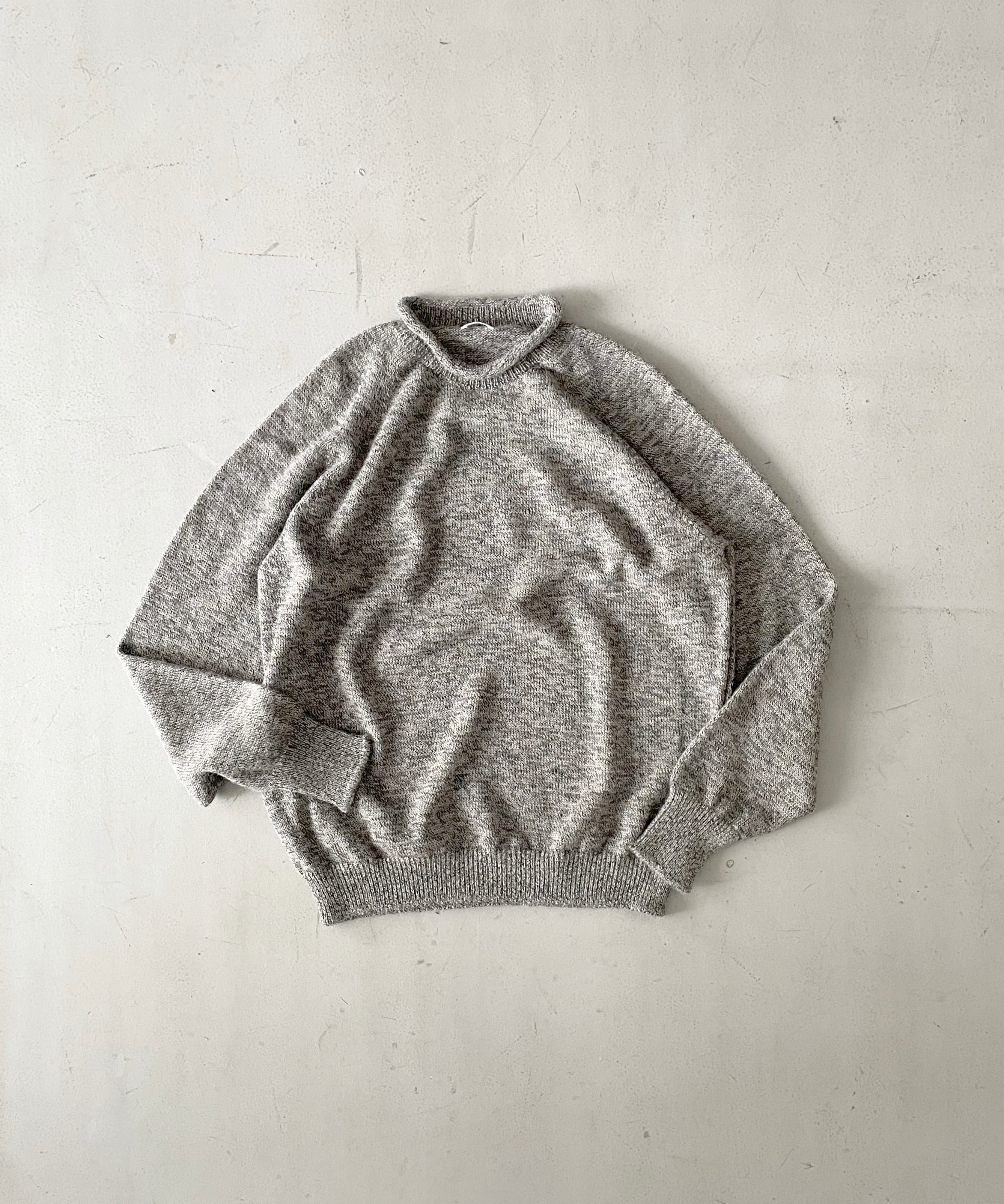 crepuscule W/g alpaca pullover "GRAY"