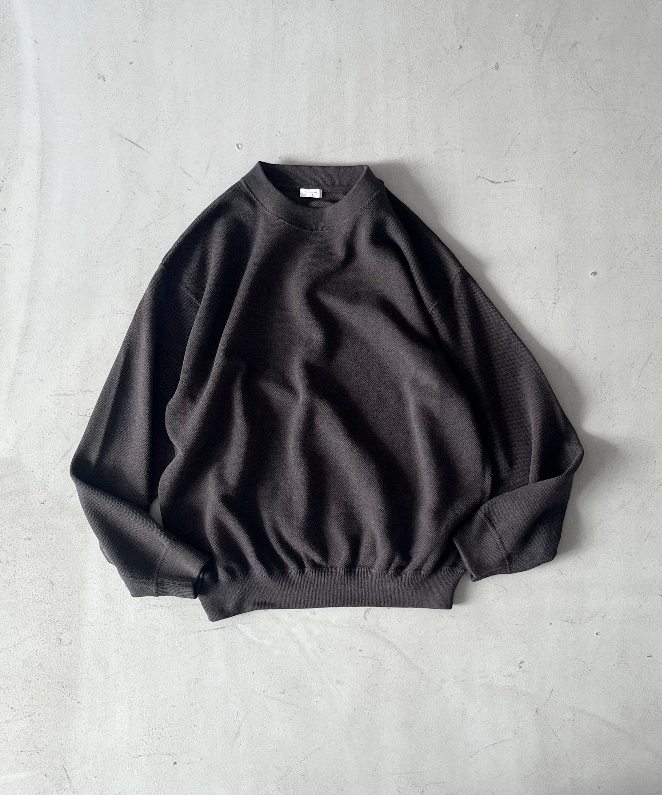 crepuscule Co/wo moss stitch p/o "BLACK"