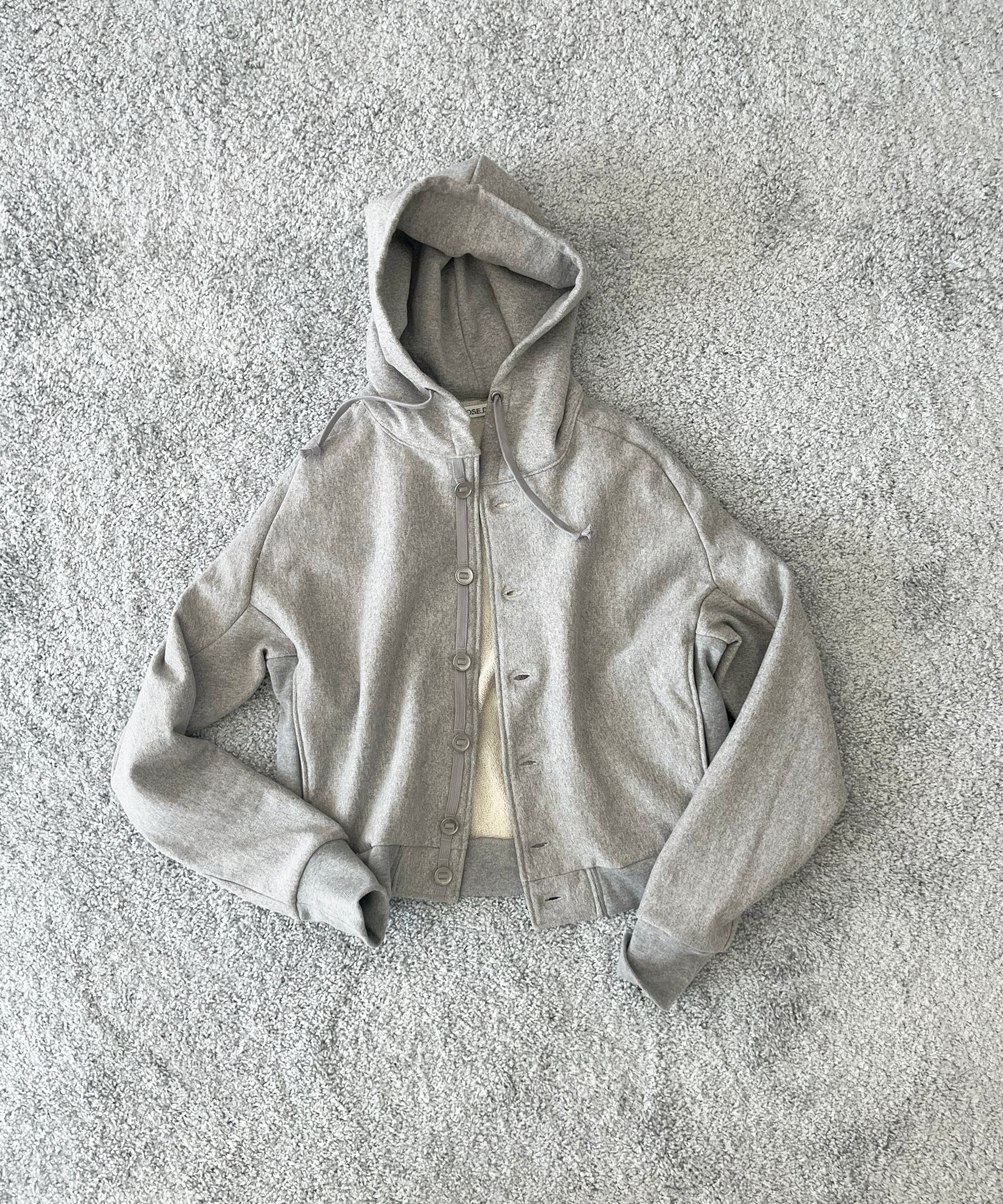 【美品】beeden DUALITY ZIP DESIGN HOODIE グレー Design Jerzees Youth NuBlend® Fleece Full-Zip Hood