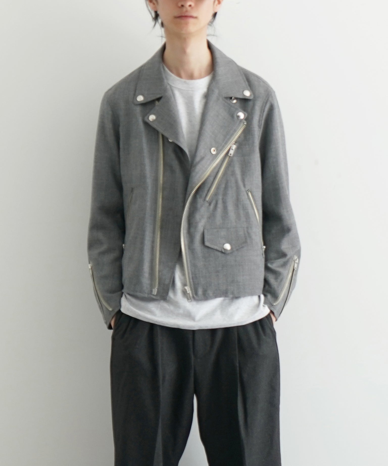 ensou. Motorcycle jacket "TOP GREY"