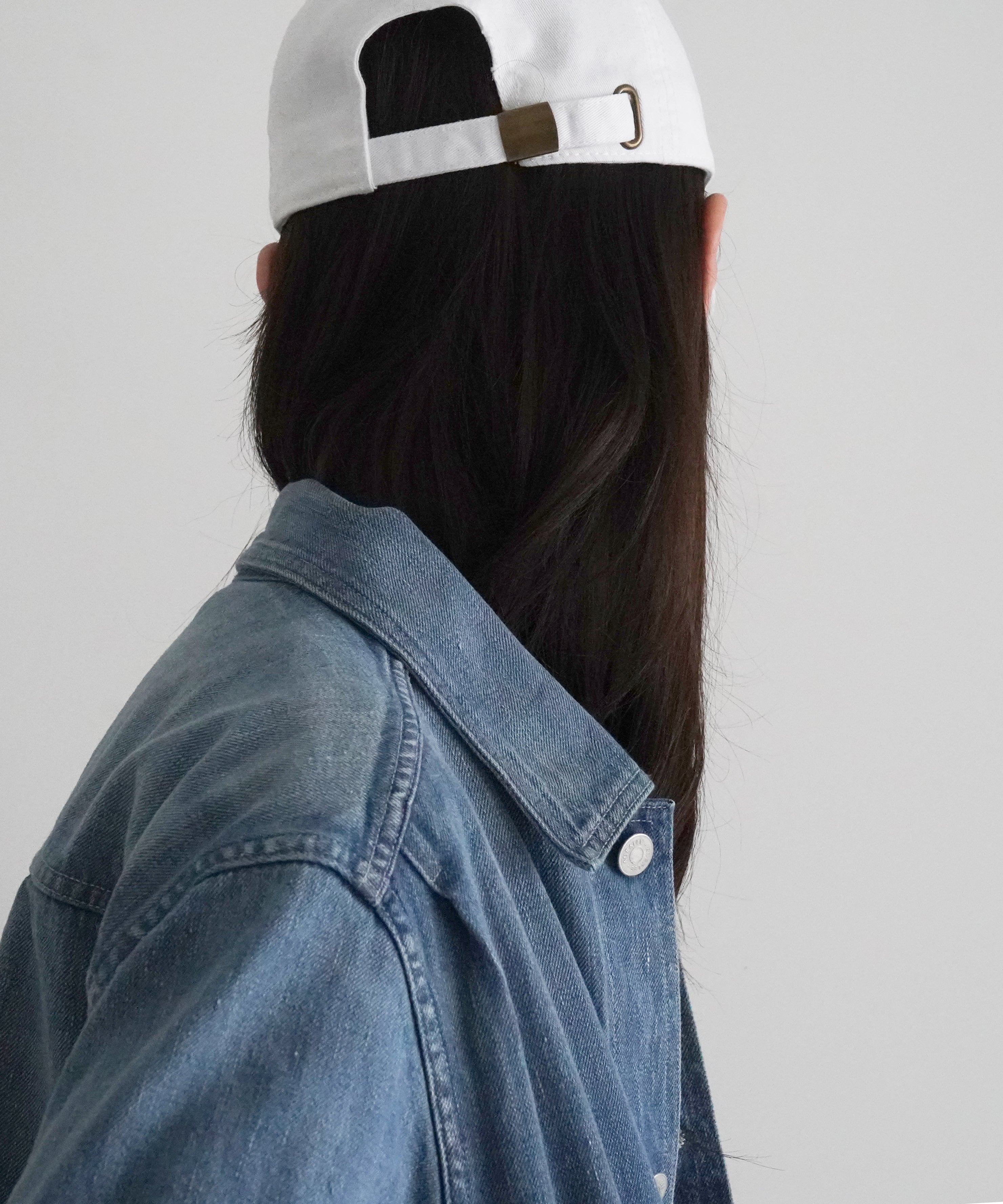 AURALEE Selvedge faded light denim blouson "LIGHT INDIGO"