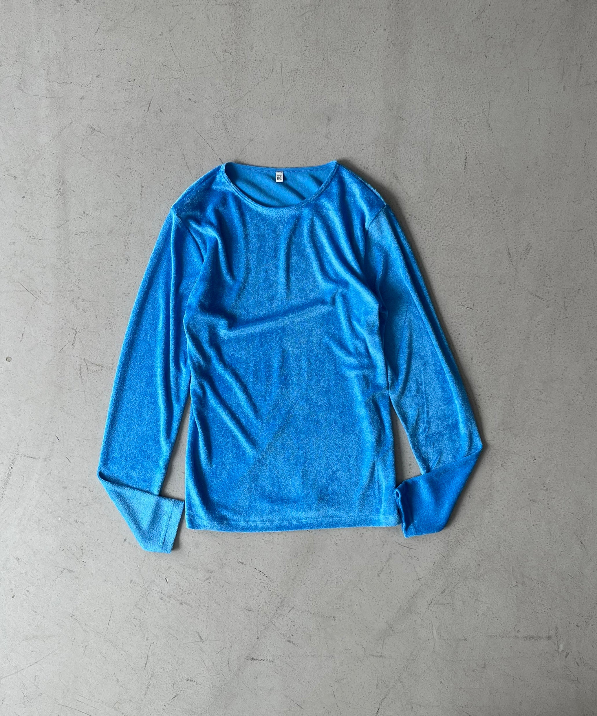 Baserange Omo long sleeve tee "ZINN BLUE"