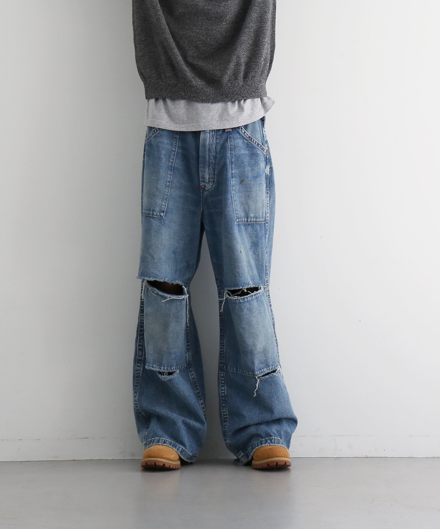 KOOKY ZOO Juvenile work pants type3 "INDIGO"
