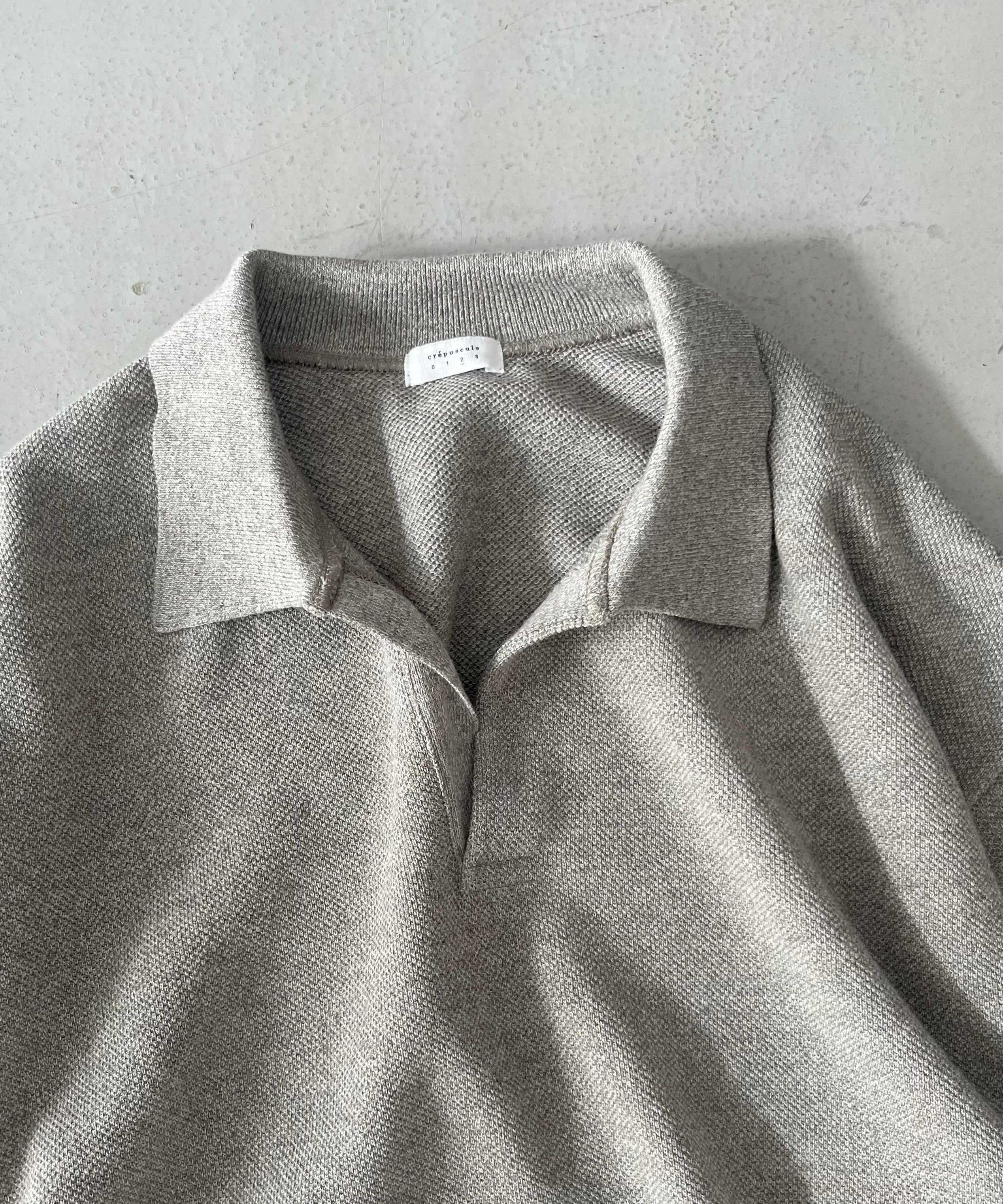 crepuscule Co/wo moss stitch skipper "GRAY"