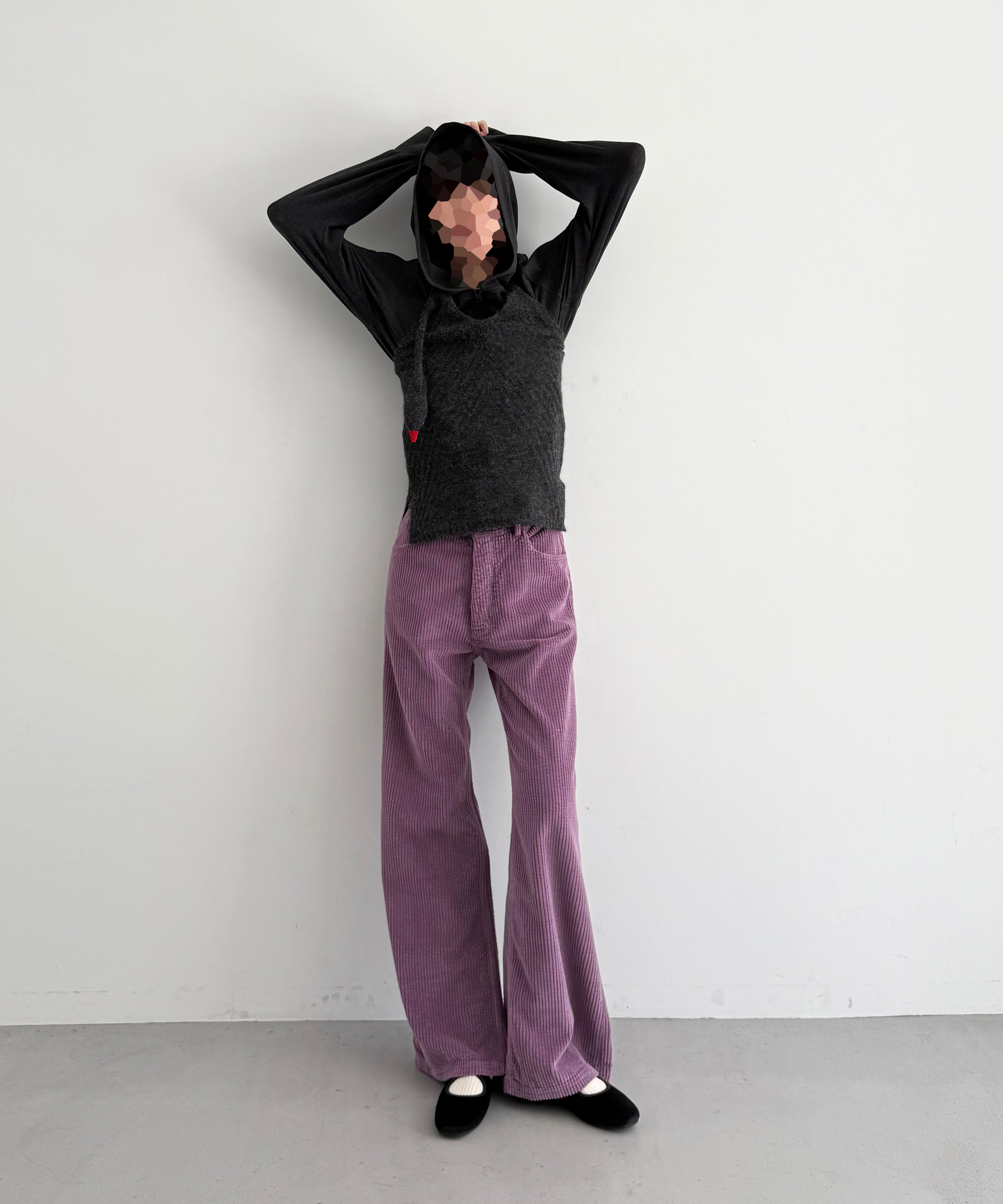 Baserange Tajo wide pants women "CUE PURPLE"