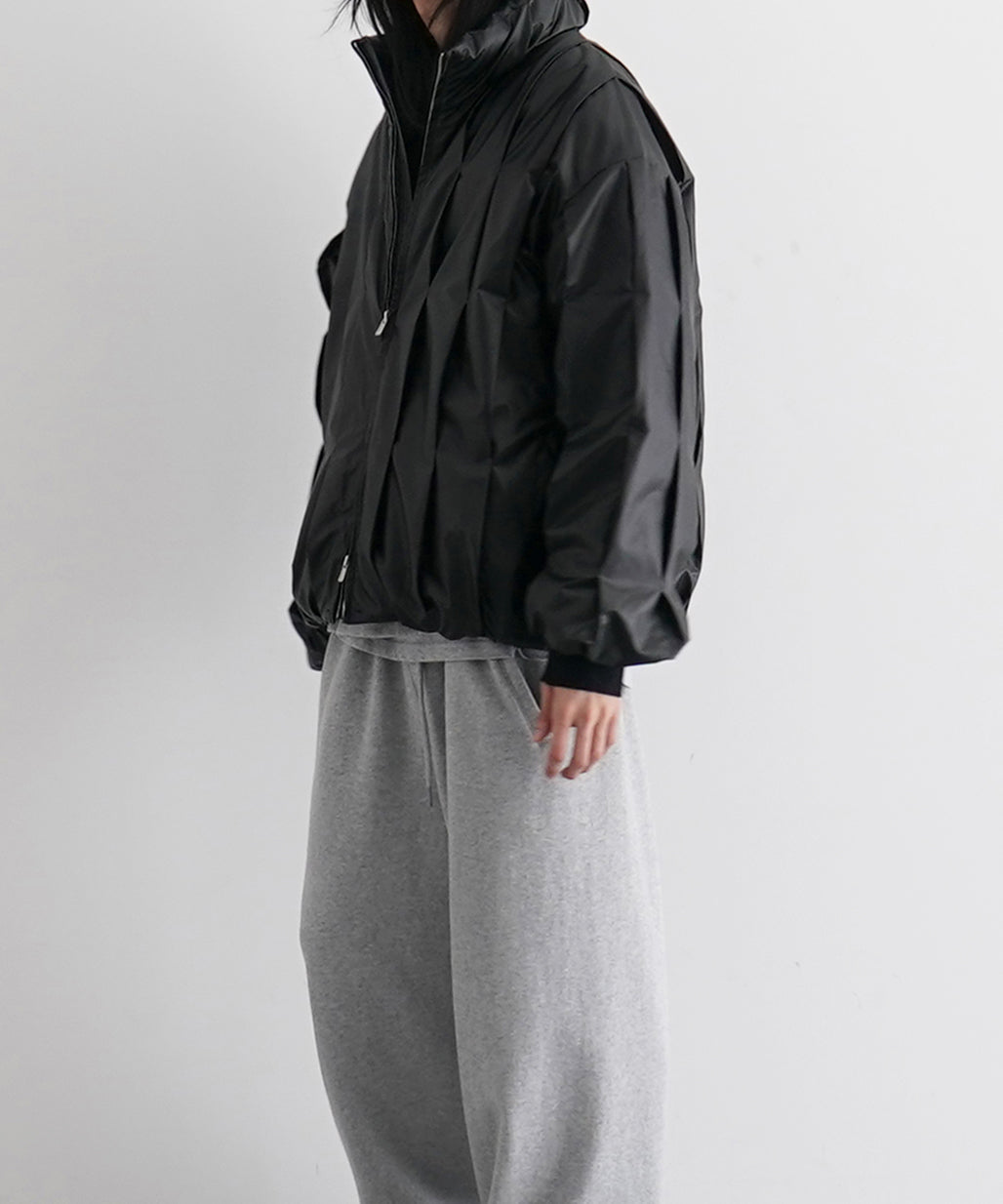 POST ARCHIVE FACTION(PAF) Cocoon Down "LIGHT GREY"