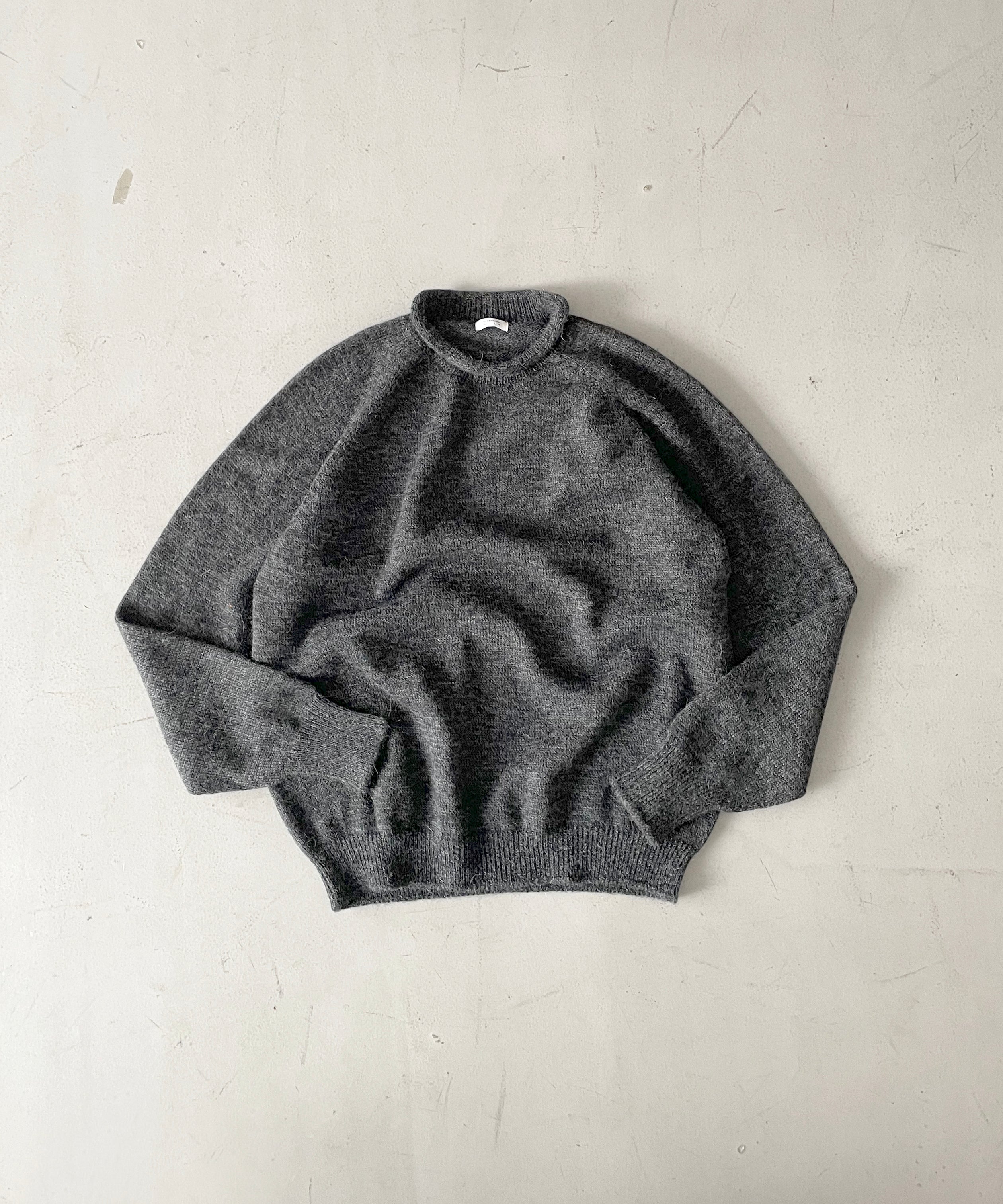 crepuscule W/g alpaca pullover "GRAY"