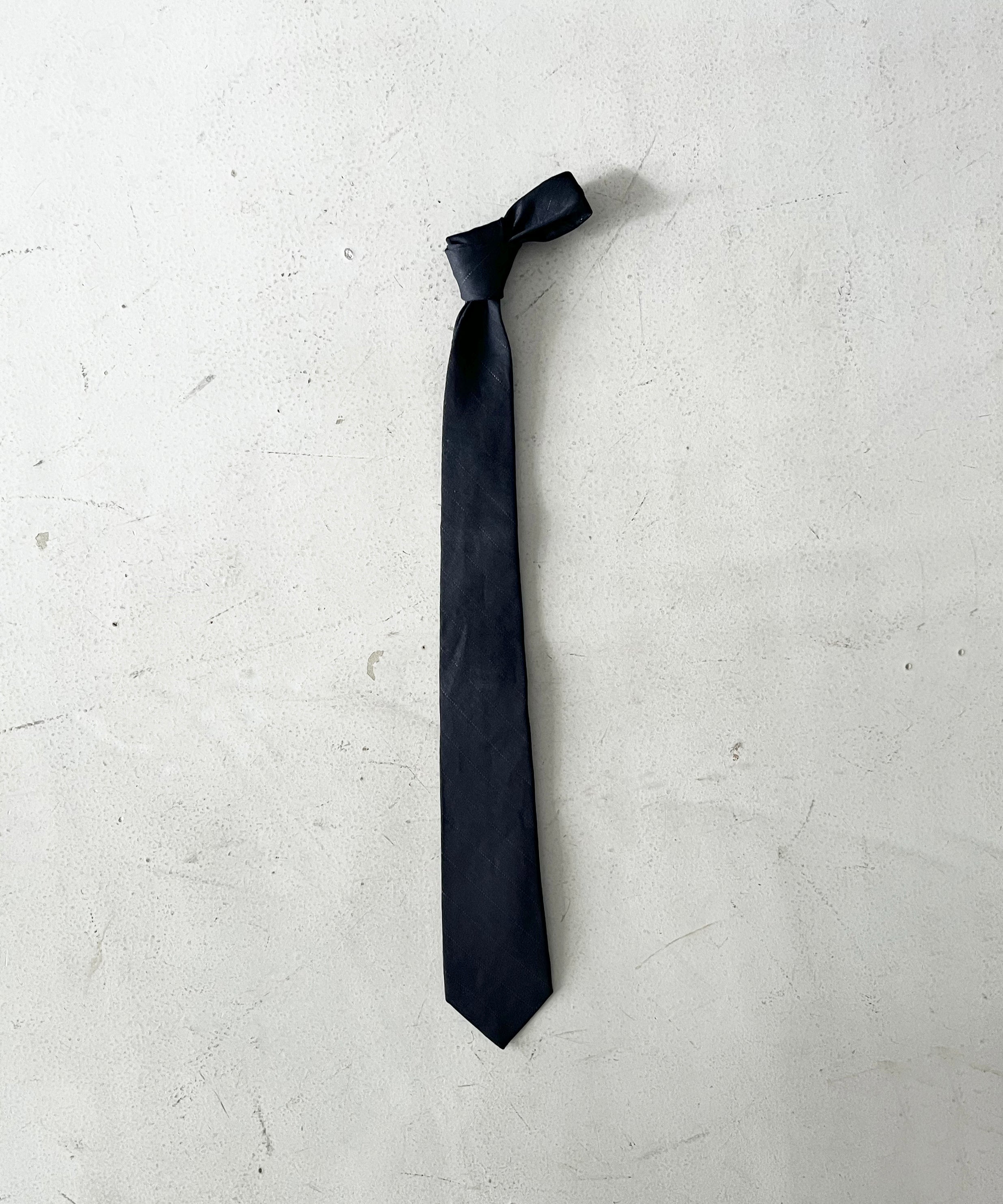 OUR LEGACY Tie "BLACK REAL FAKE LEATHER"