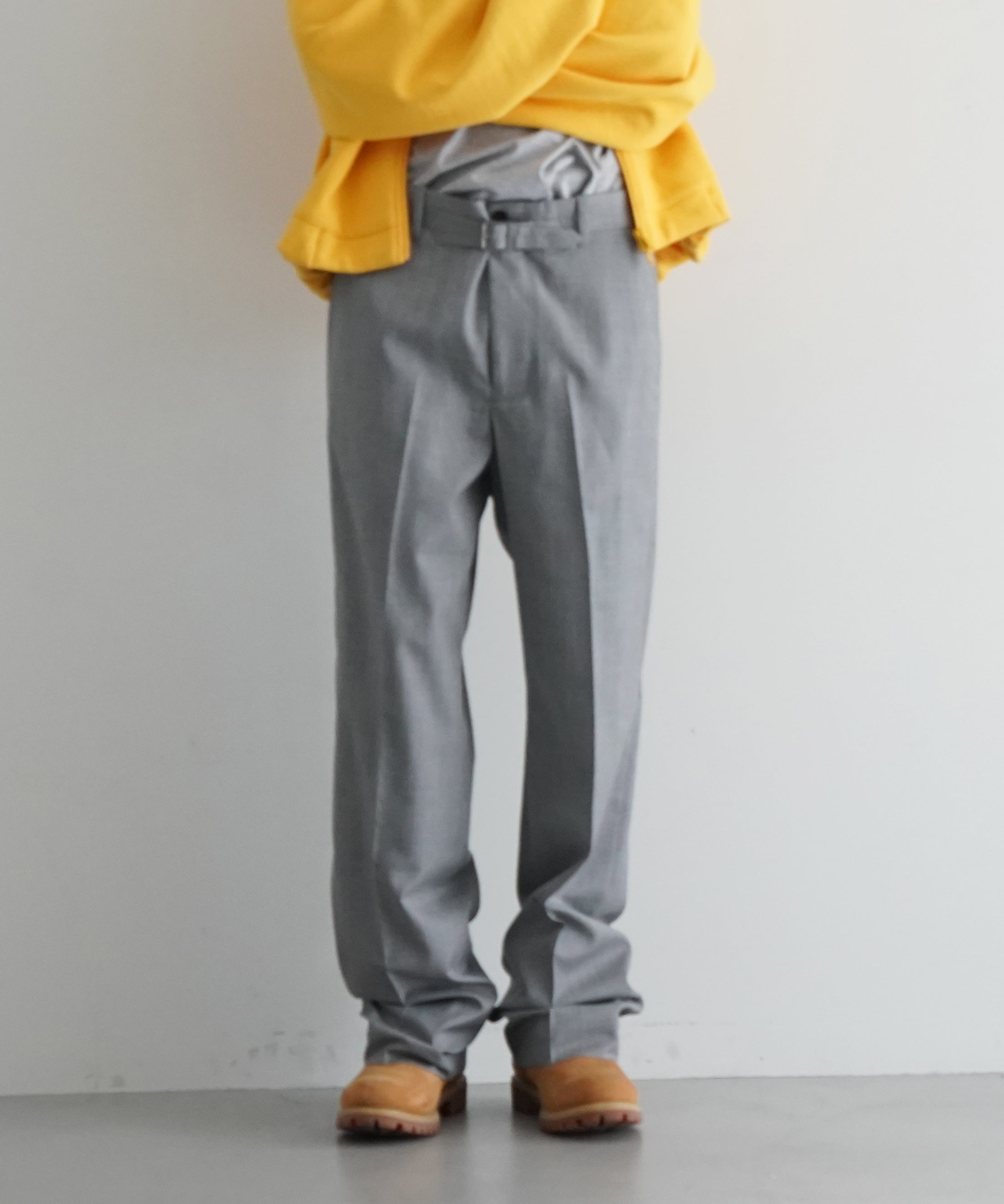 UNUSED Uw1152 wool slacks "BEIGE"