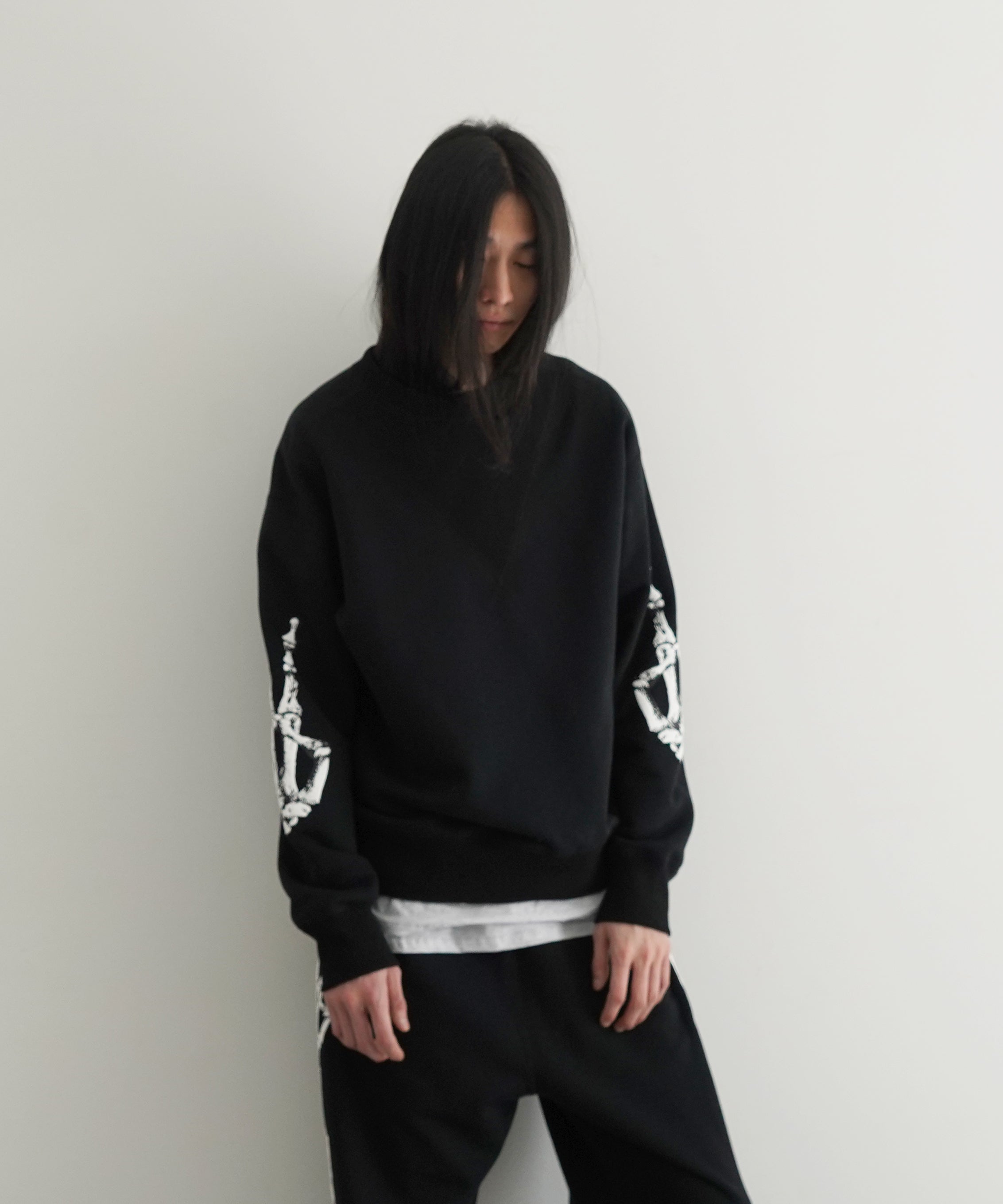 ensou. Peace sweatshirt "TOP GREY"