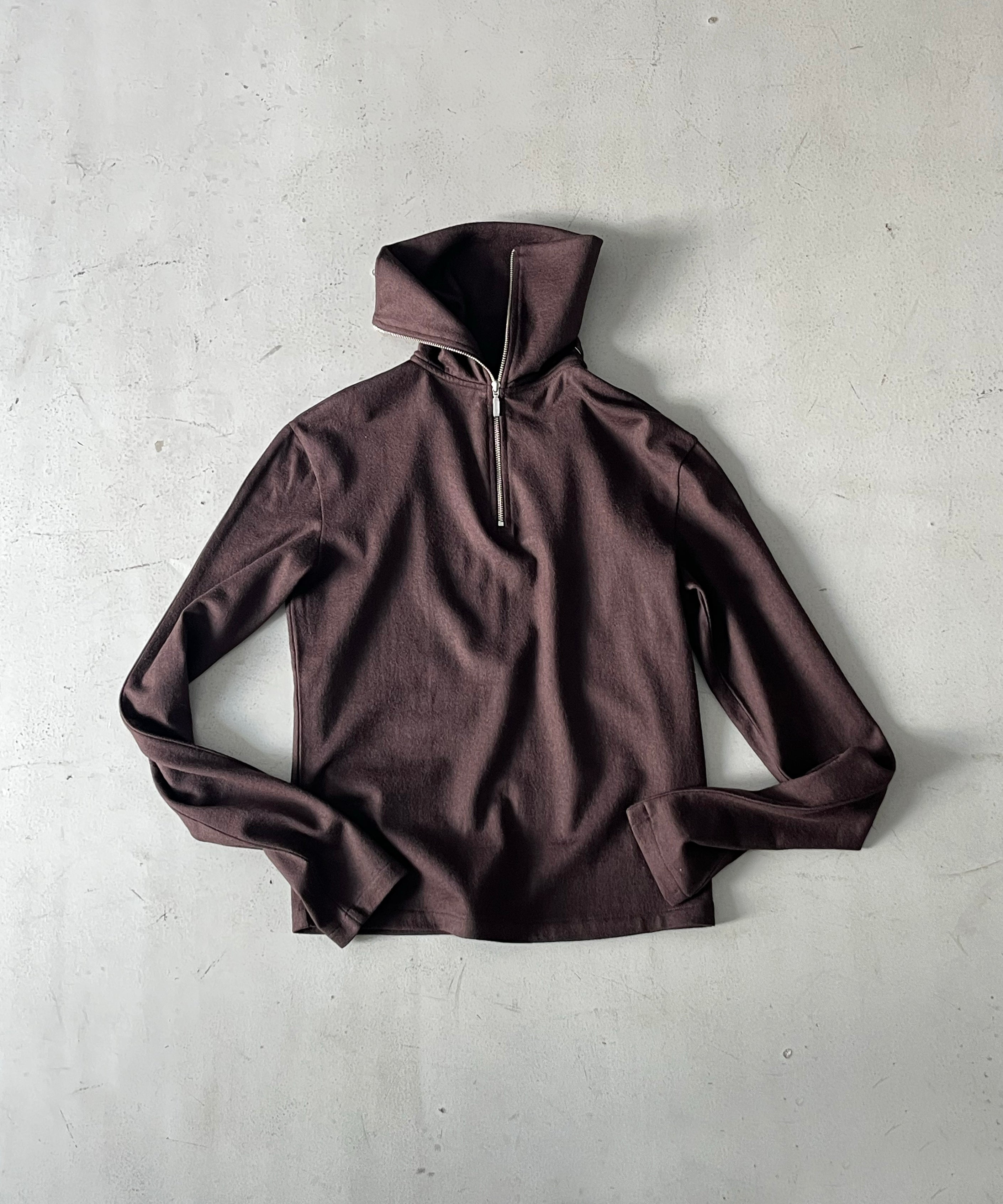 ENTIRE STUDIOS Apex wool top "DUST GREY"