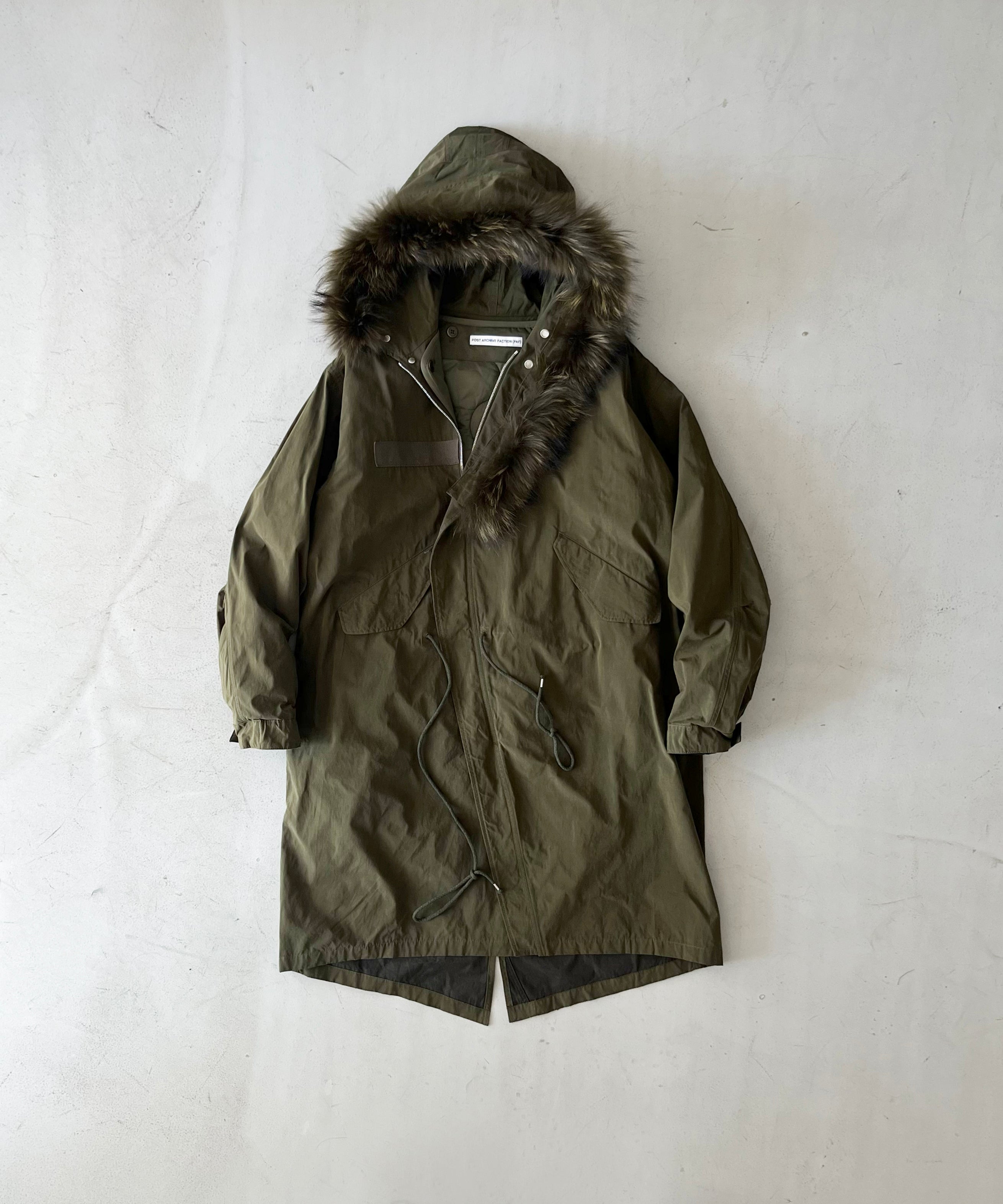 POST ARCHIVE FACTION(PAF) M66 parka "BLACK"