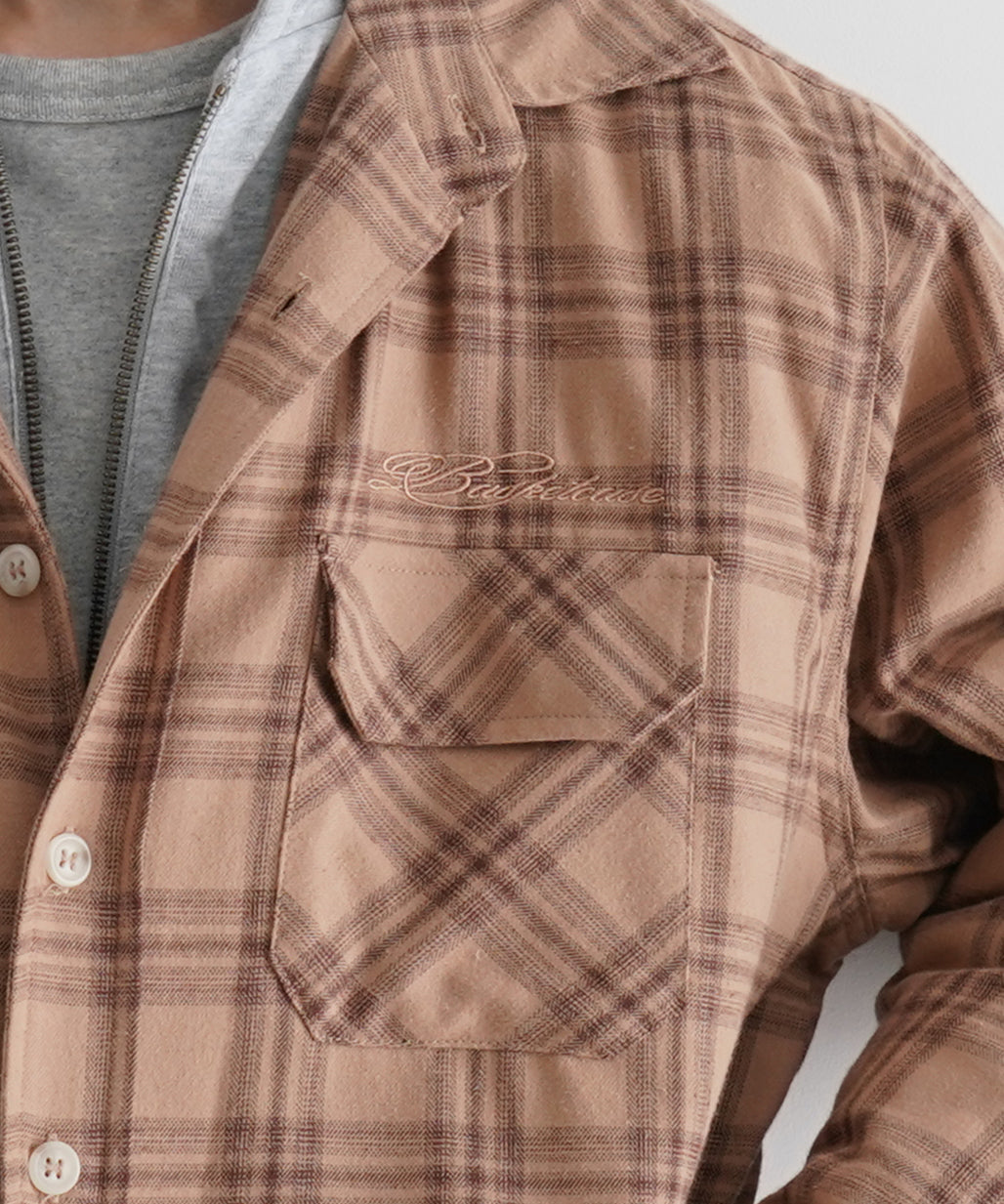 Basketcase Driver, layered jacket  "BROWN/TAN"