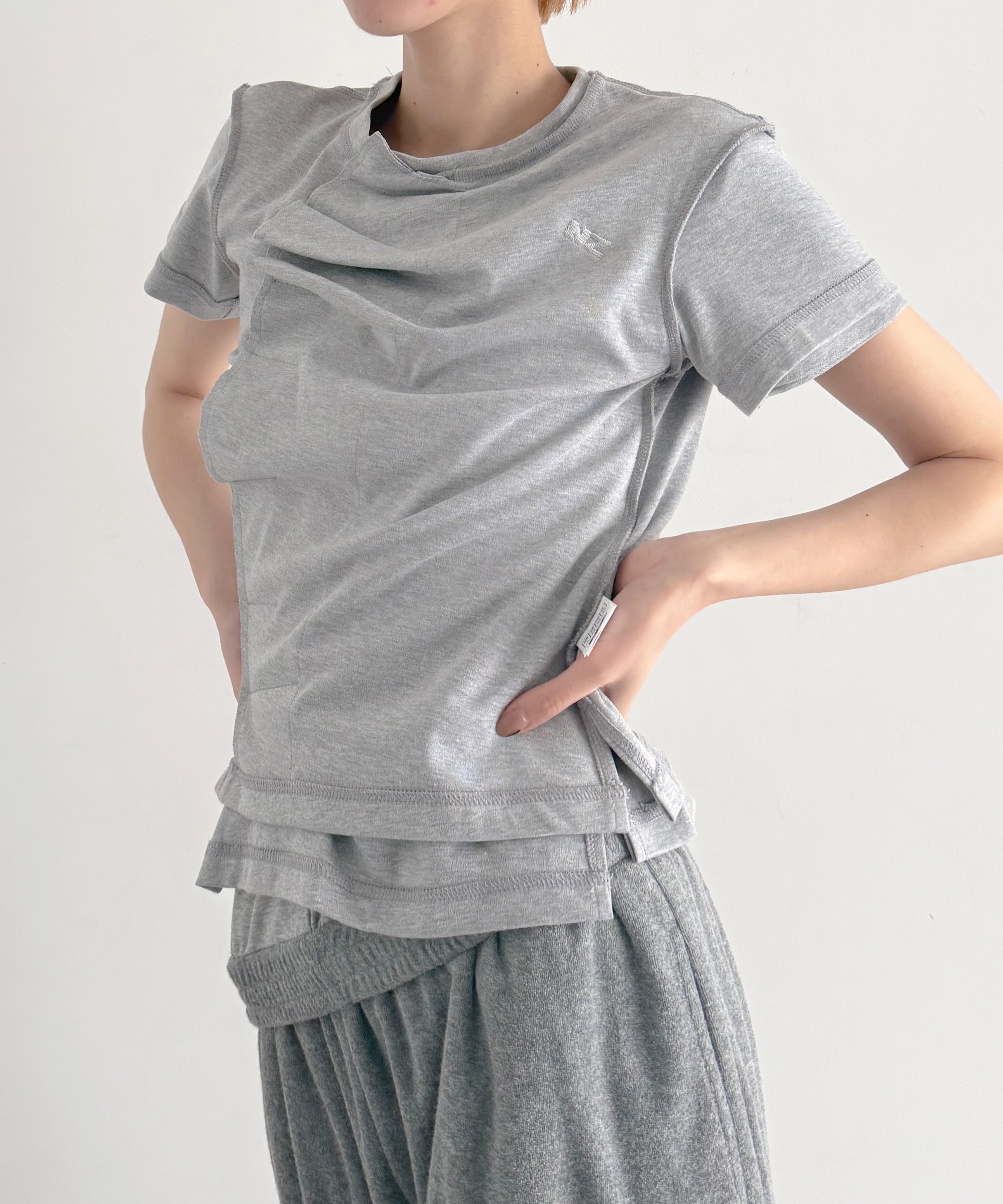 NATASHA ZINKO Double t-shirt "GREY"