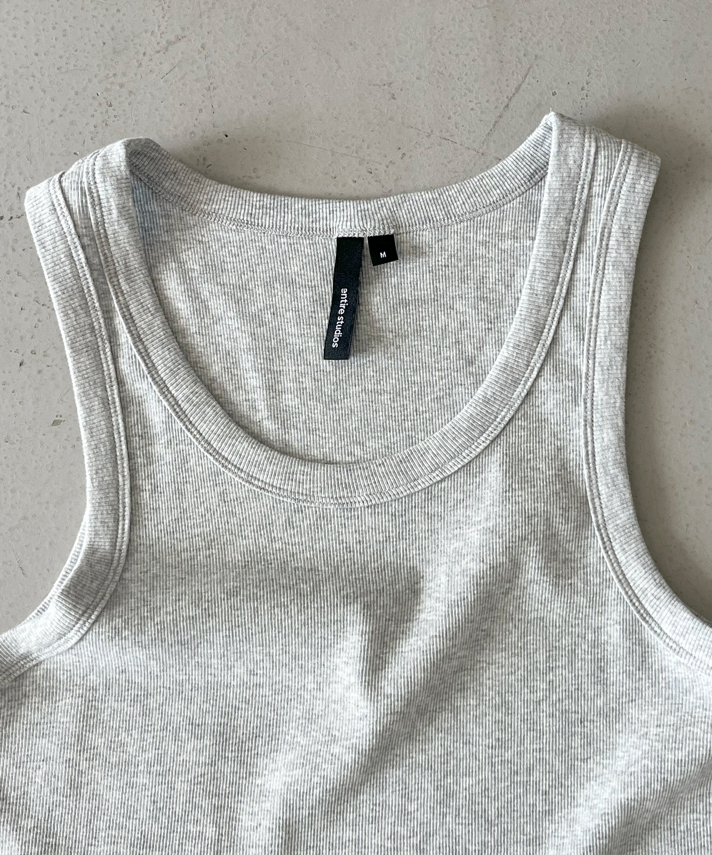 ENTIRE STUDIOS Rib tank "SILVER"