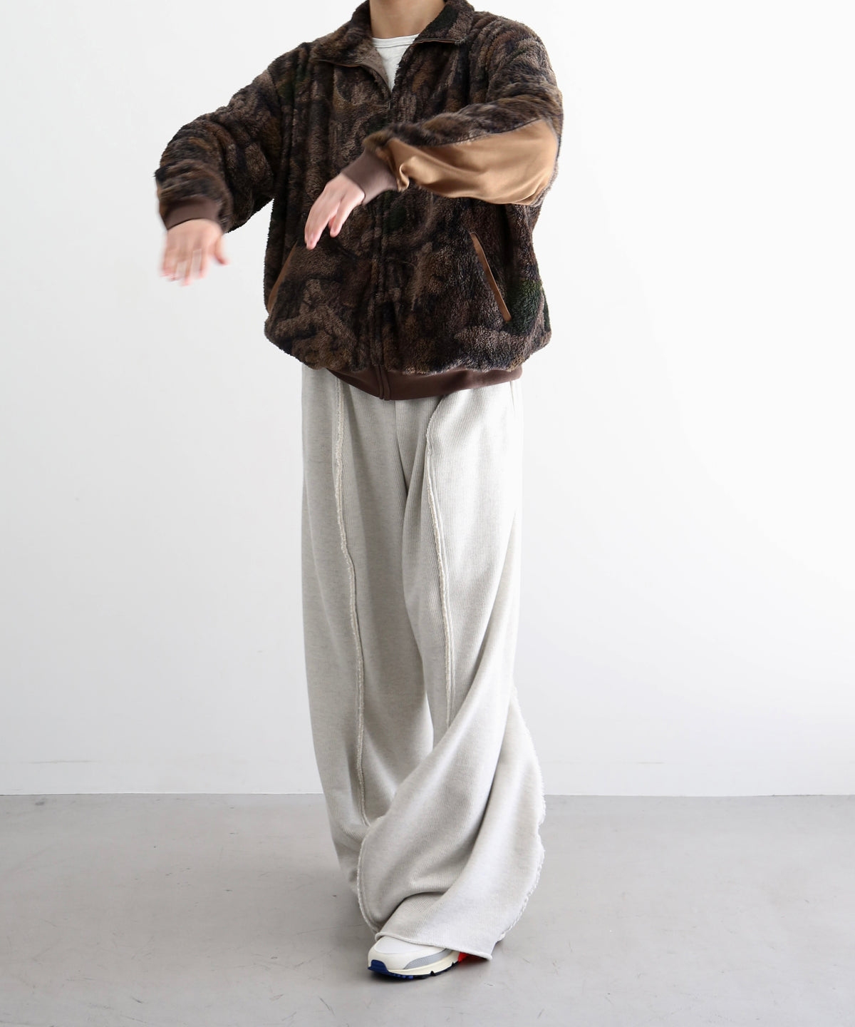 REMI RELIEF シャギーフリース Zip jkt "CAMO"