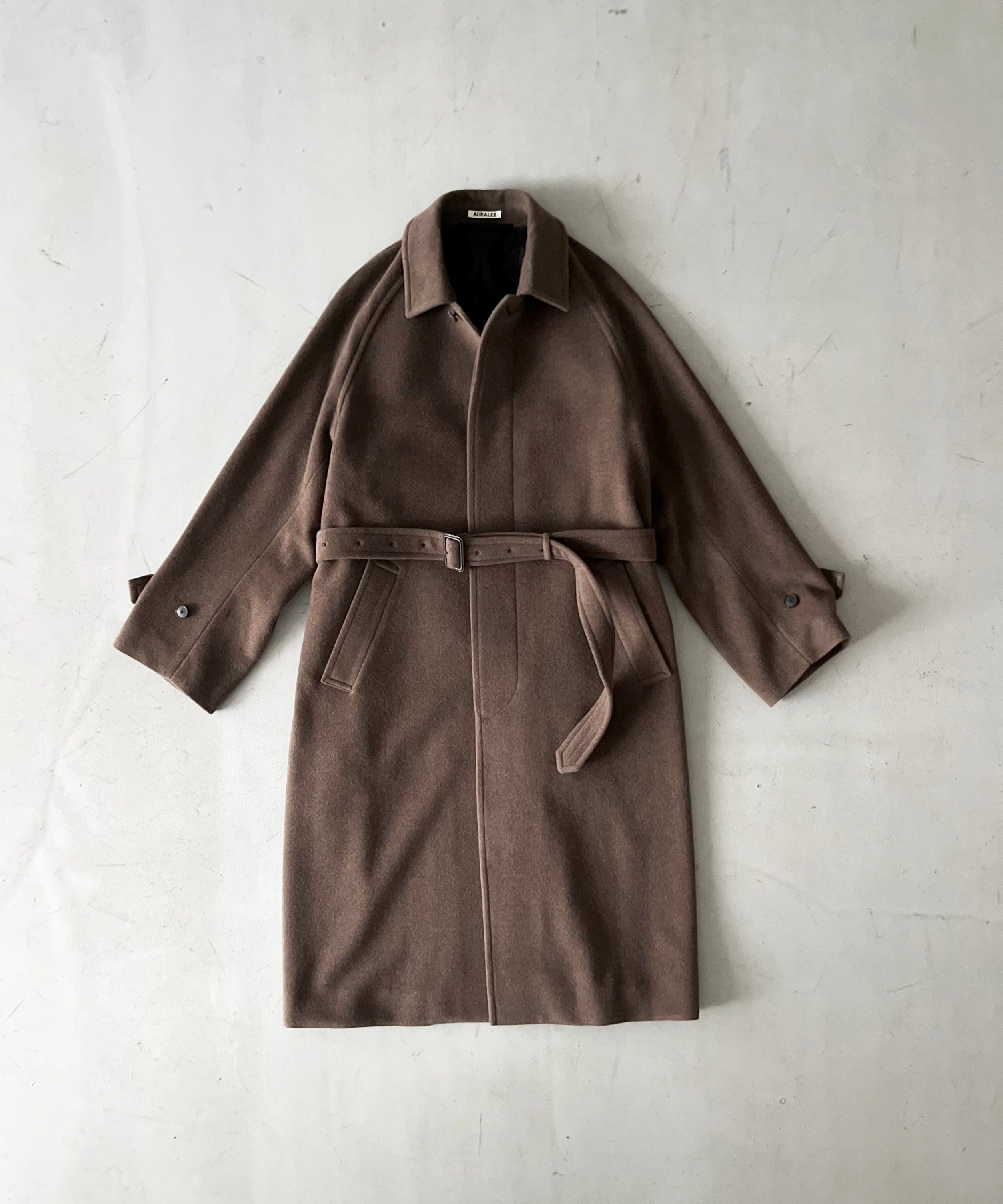 AURALEE【オーラリー】Super fine wool mosser soutien collar coat