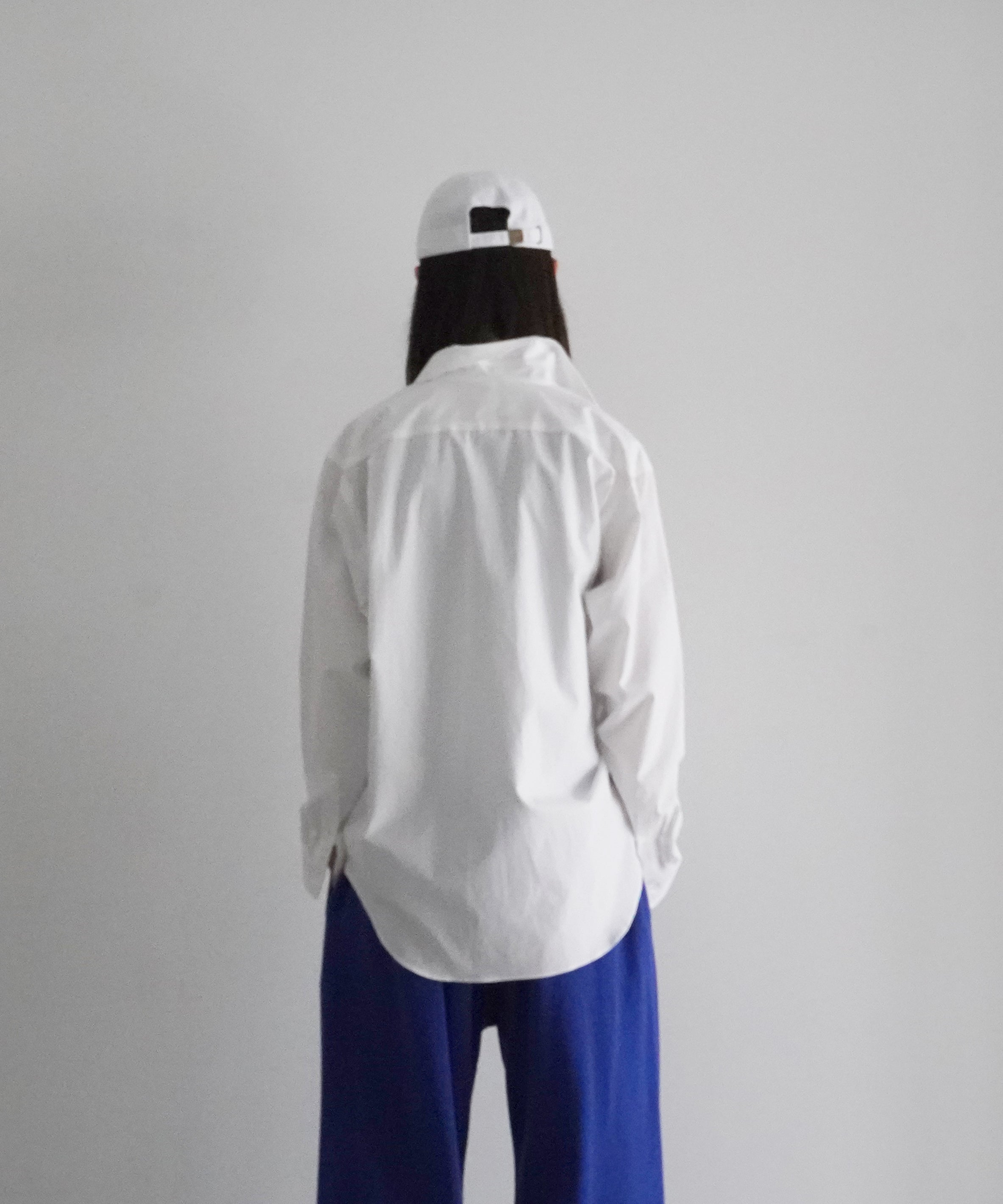 AURALEE Washed finx twill big shirt "WHITE"