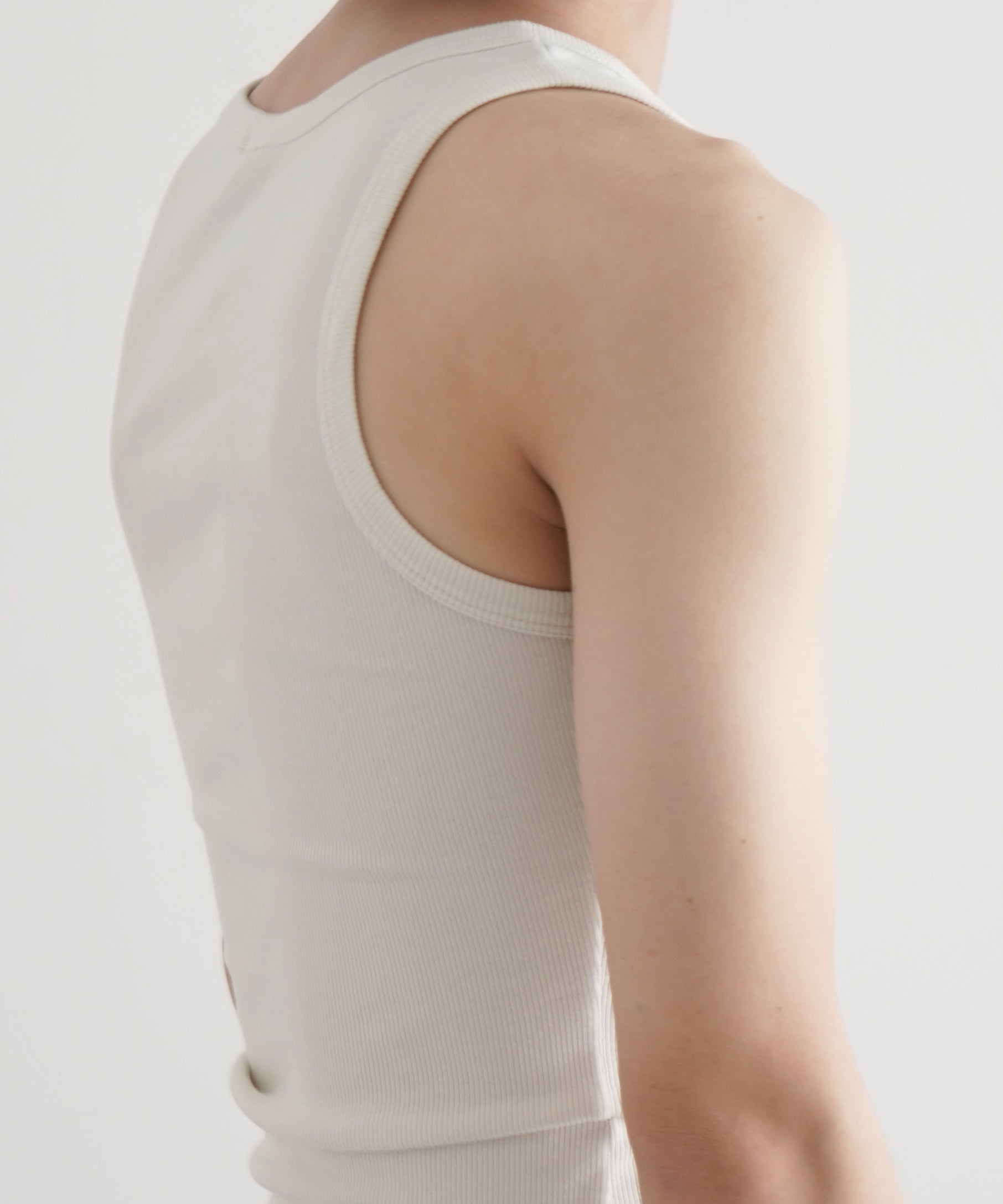 ENTIRE STUDIOS Rib tank "SILVER"
