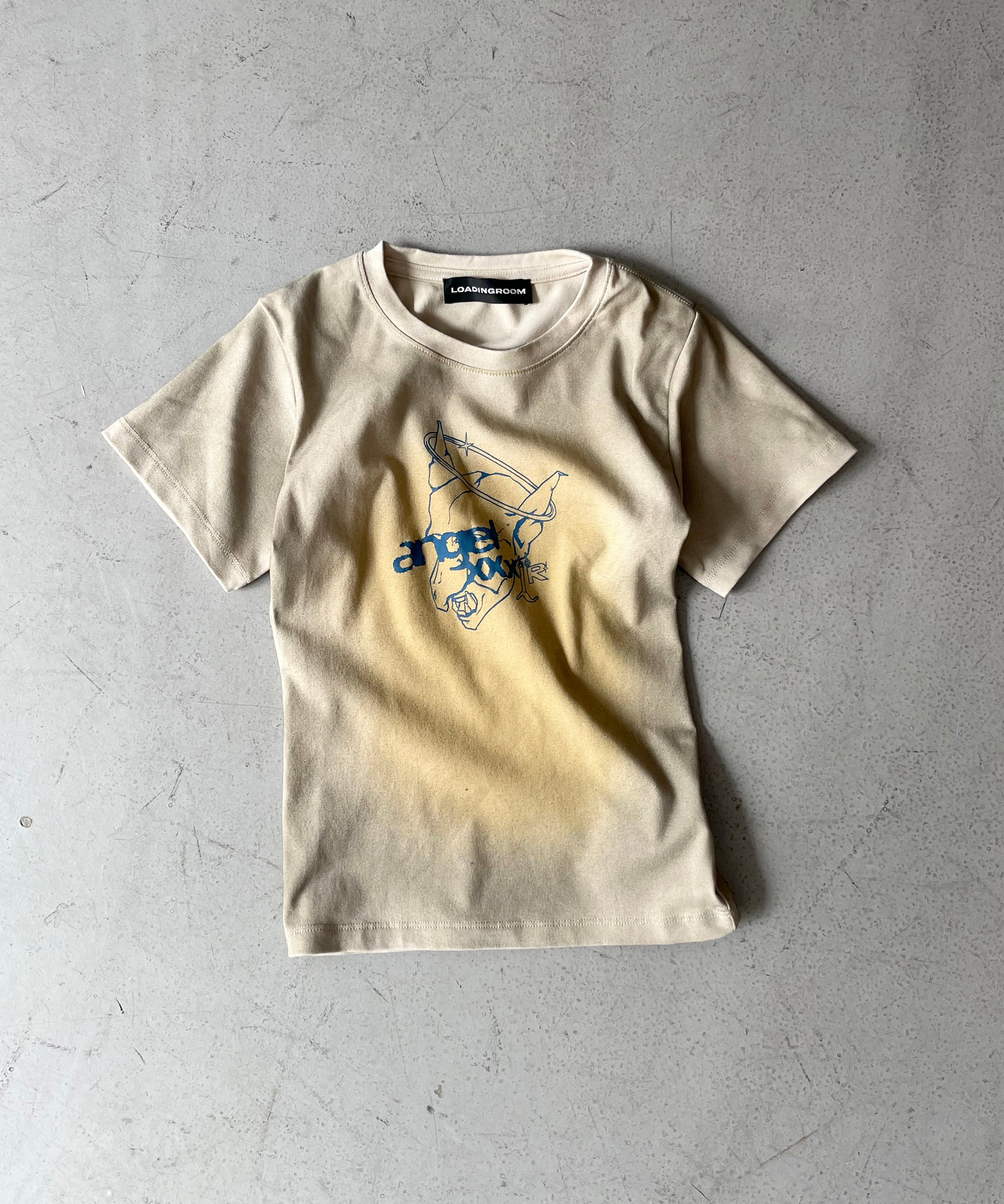LOADINGROOM Angel goblin tee "KHAKI"
