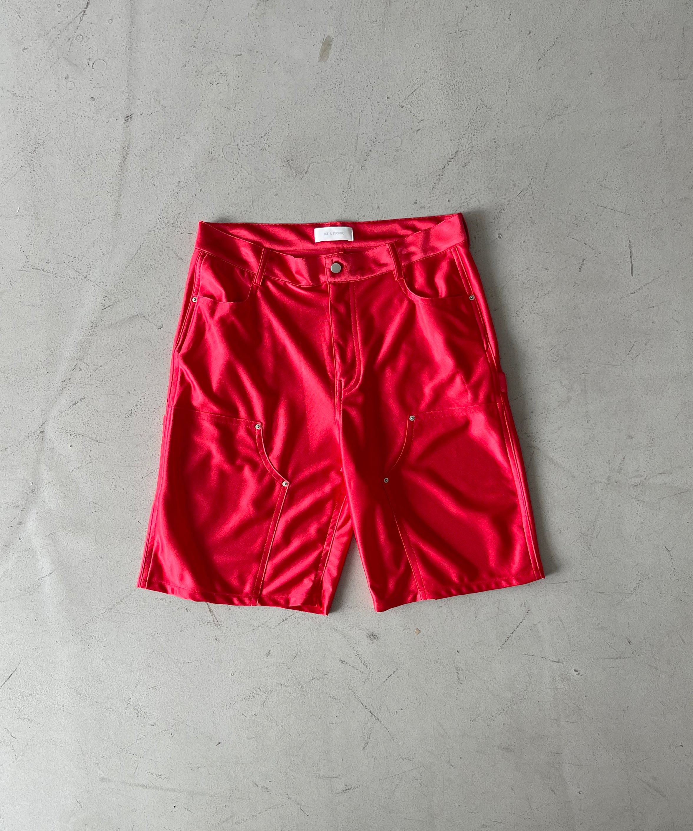 ICE & TECHNO Double knee basket shorts "GRAY"