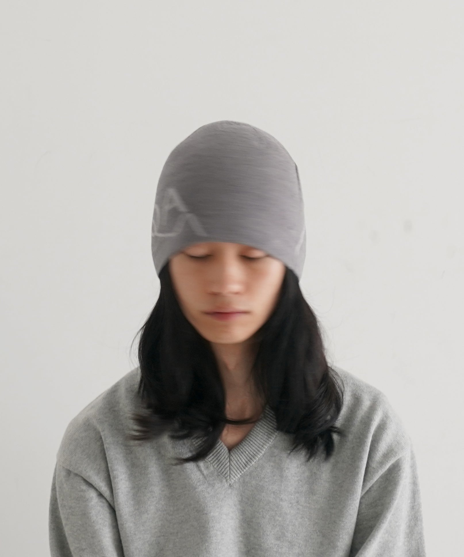 ROA Logo wool beanie "BROWN"