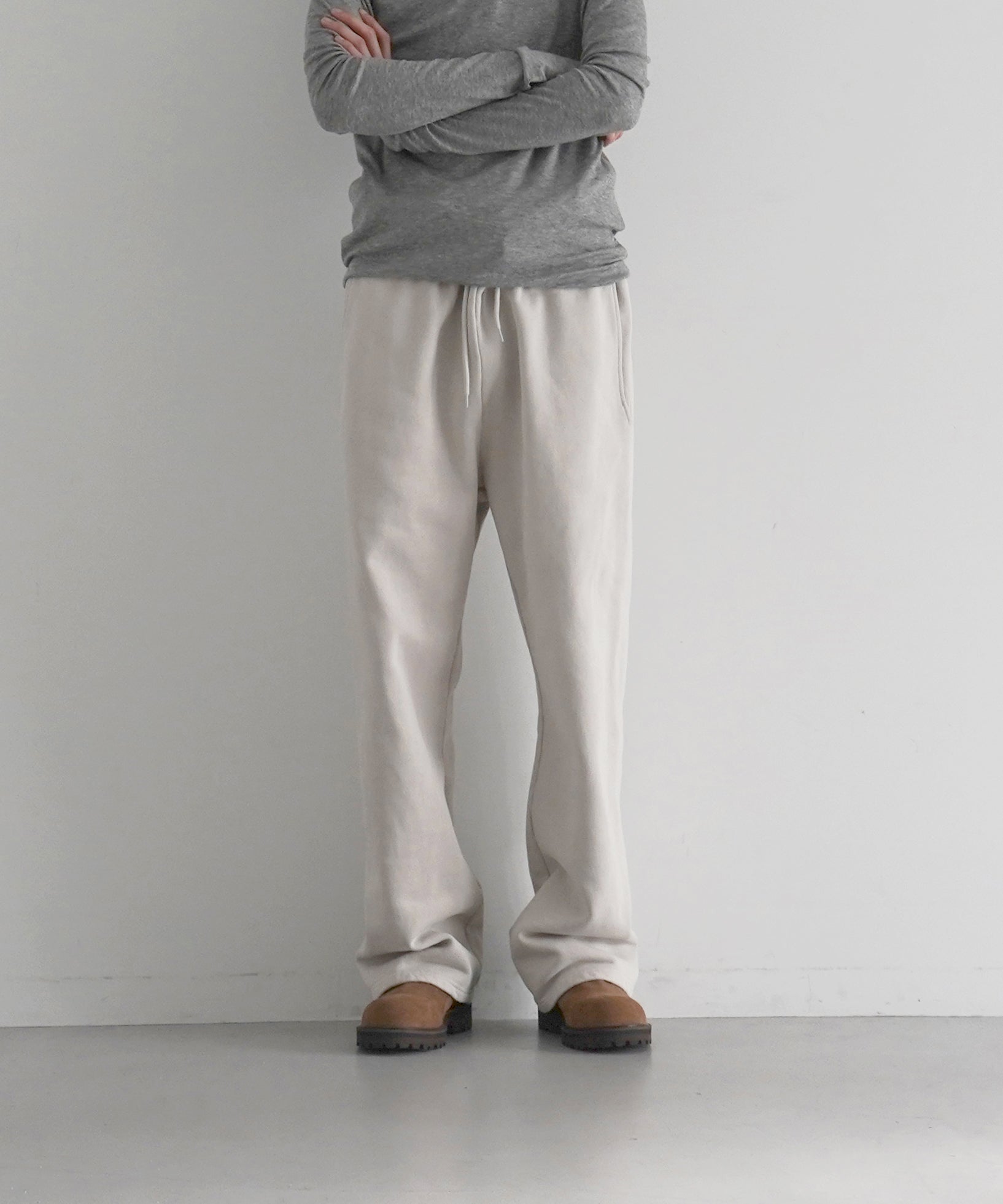 ENTIRE STUDIOS Straight leg sweatpant "BLACK"