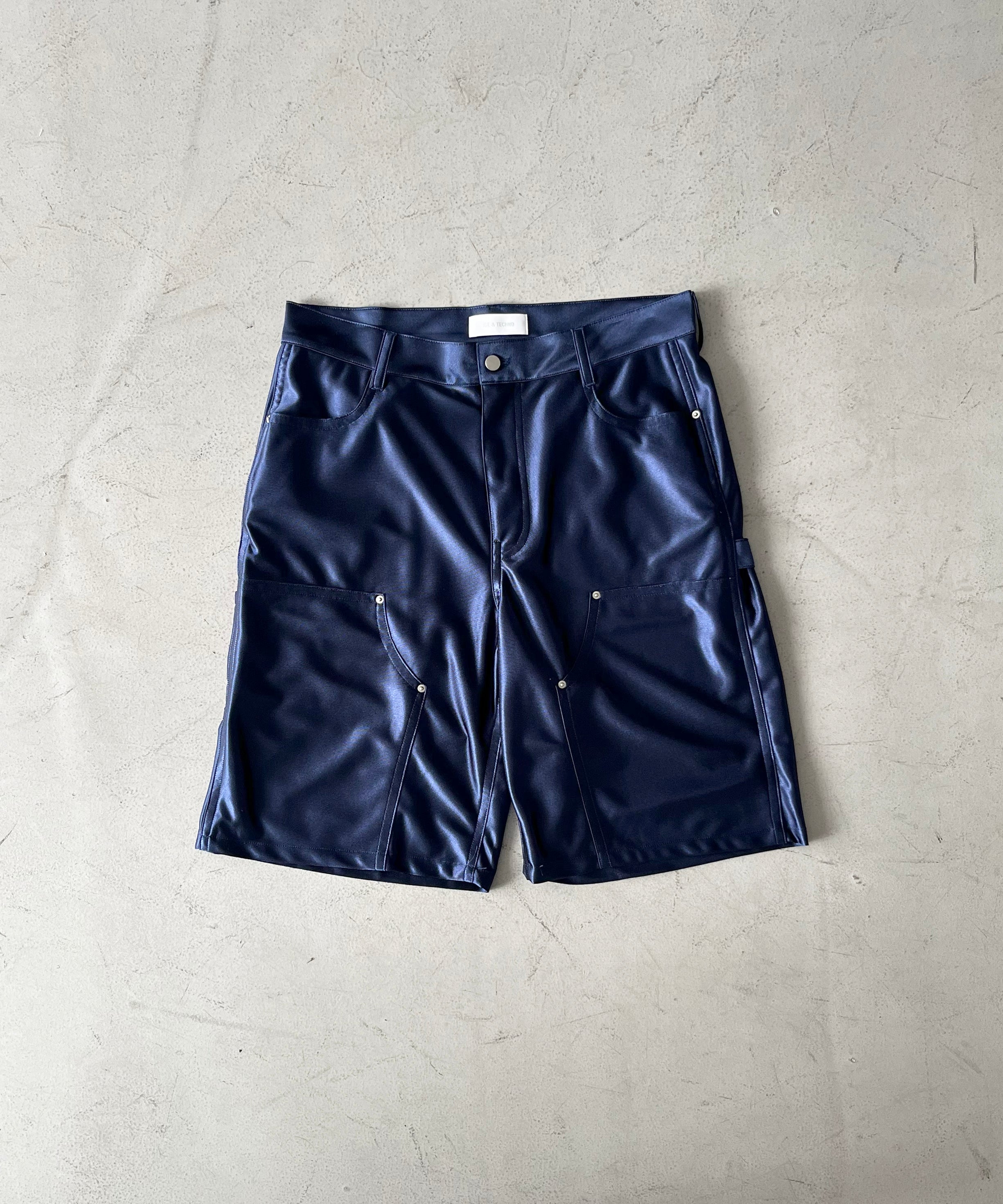 ICE & TECHNO Double knee basket shorts "GRAY"