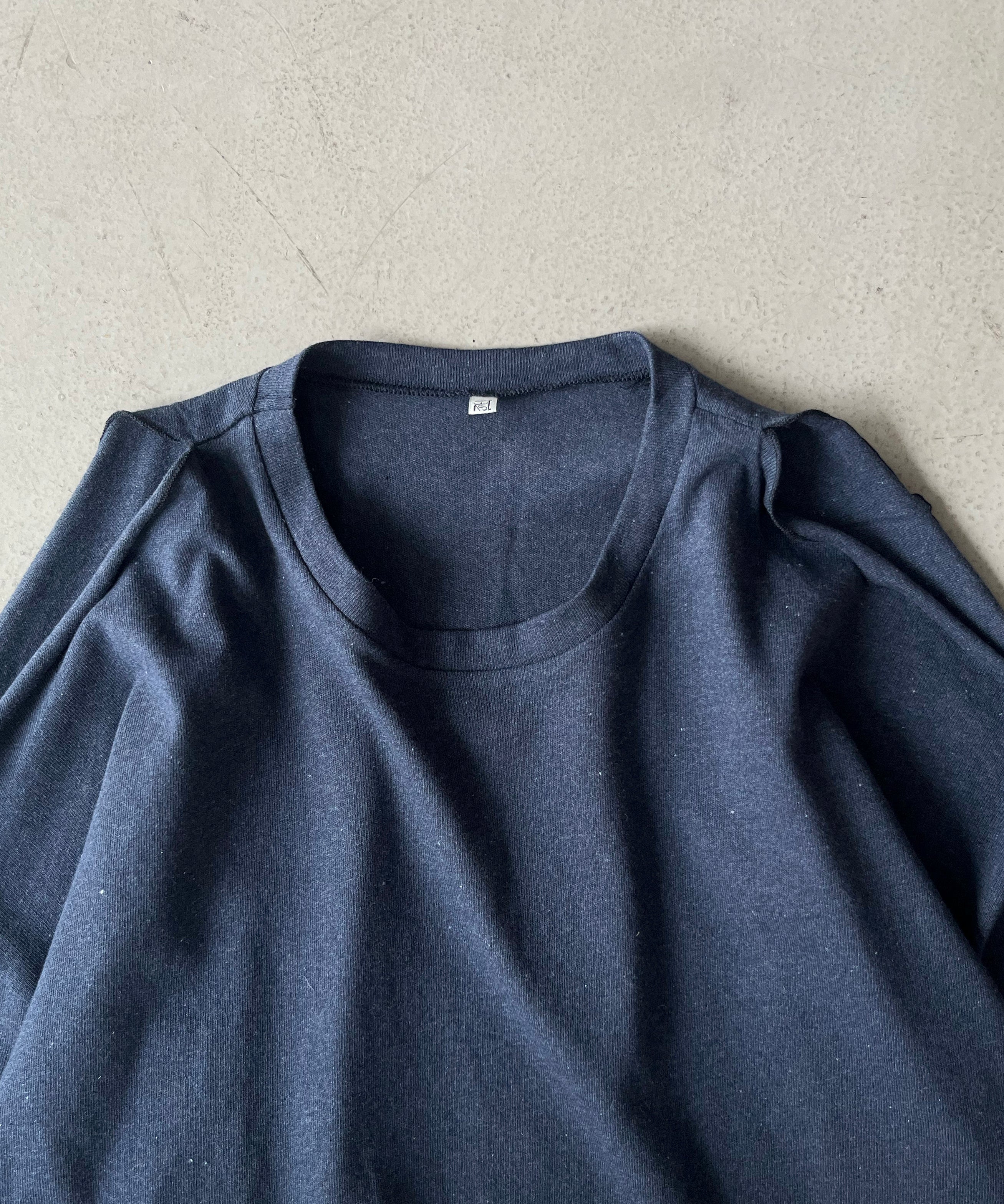 Baserange Pin long sleeve tee "ECHO BLUE"