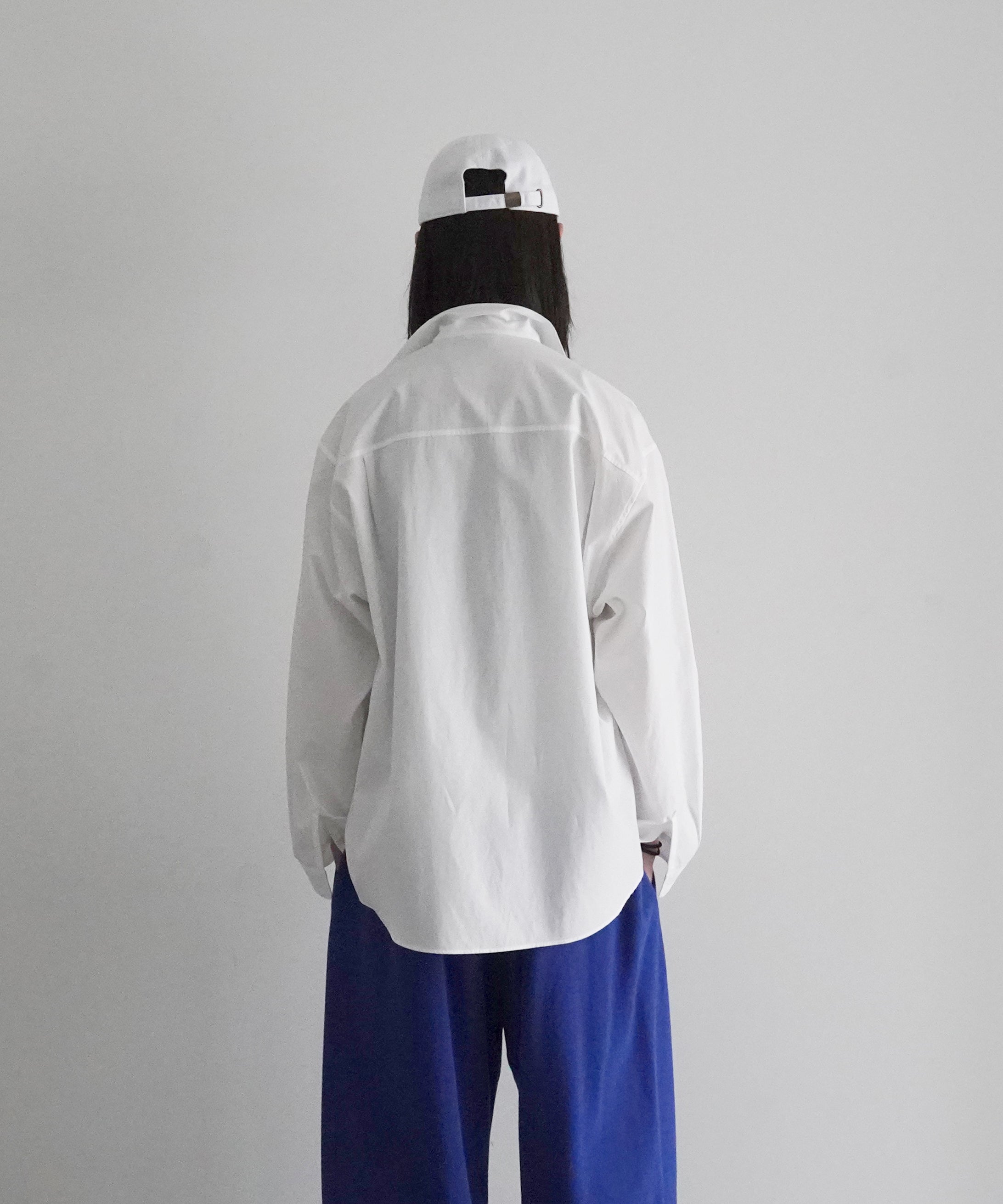 AURALEE Washed finx twill shirt "WHITE"