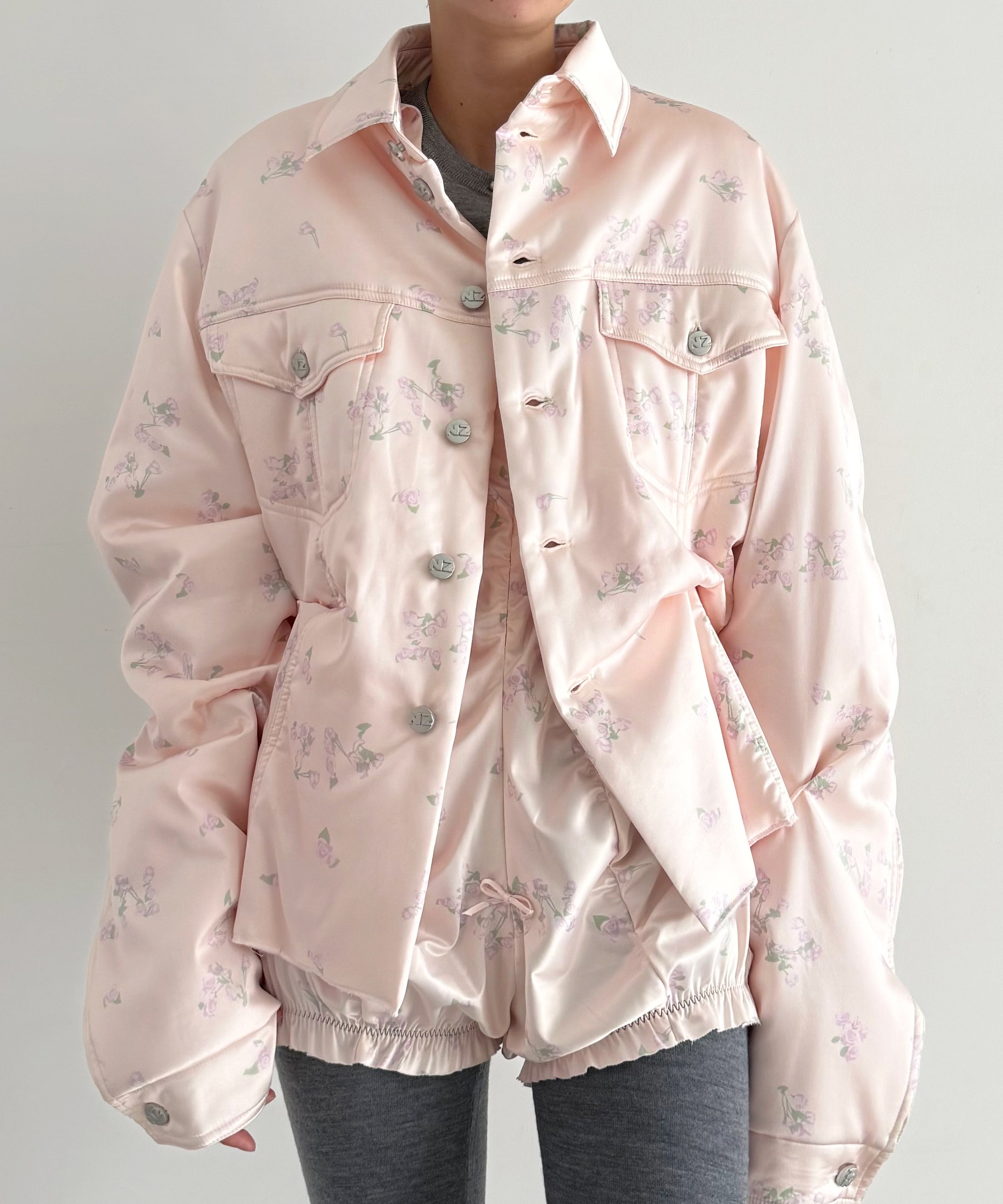 NATASHA ZINKO Botched shirtjacket "PINK"