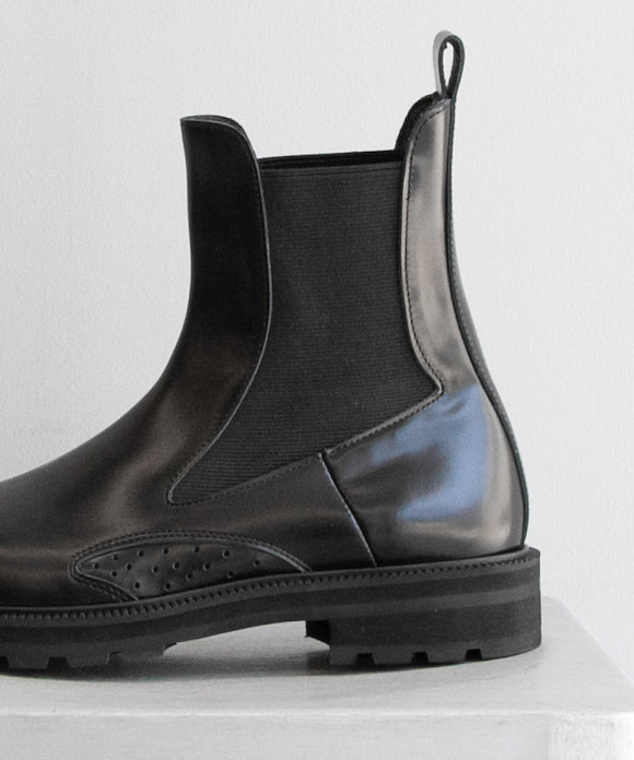 KAIKO × MIDORIKAWA RYO Side gore boots "BLACK"