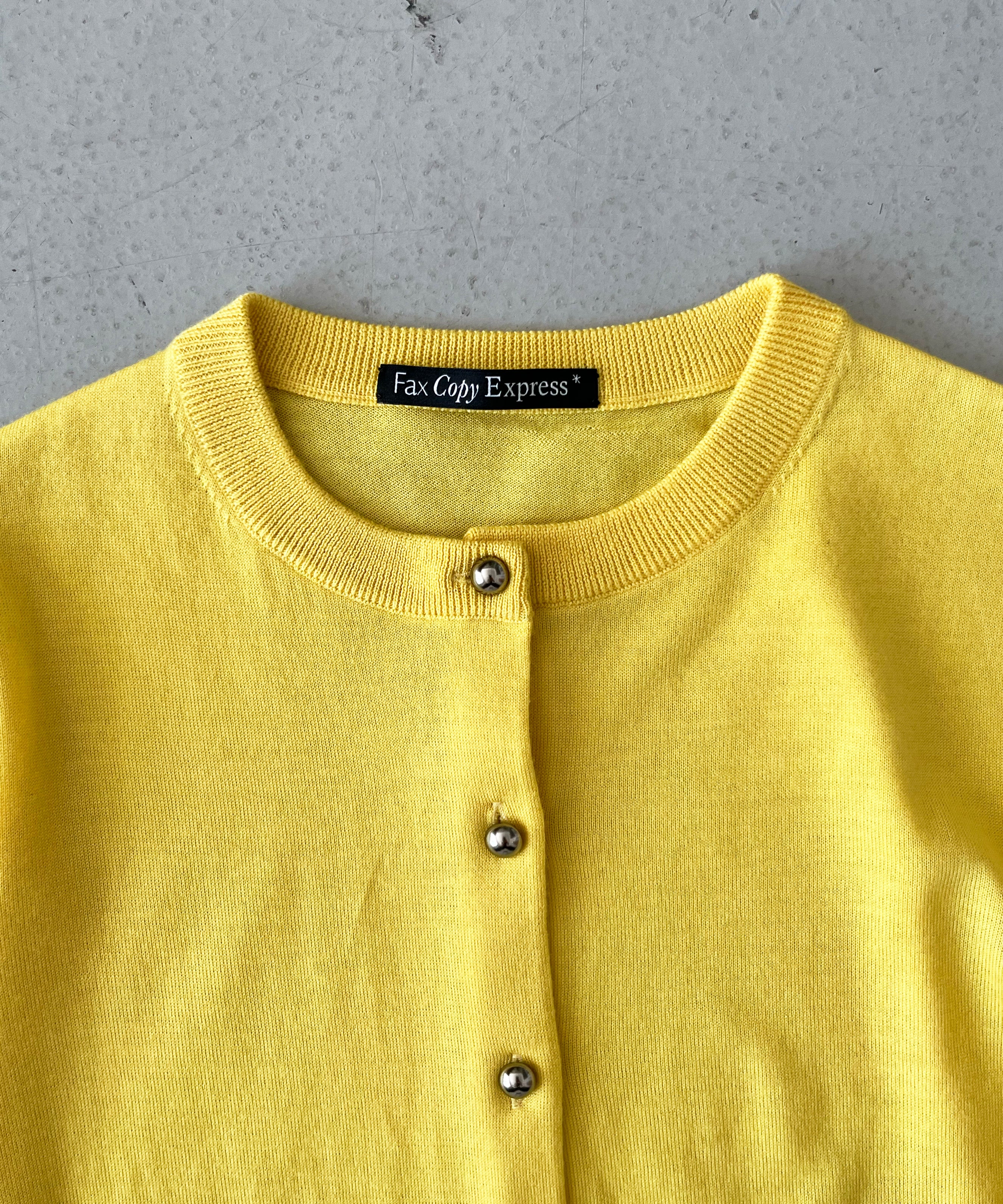 Fax Copy Express Summer garden ultra-thin fitted top "YELLOW"