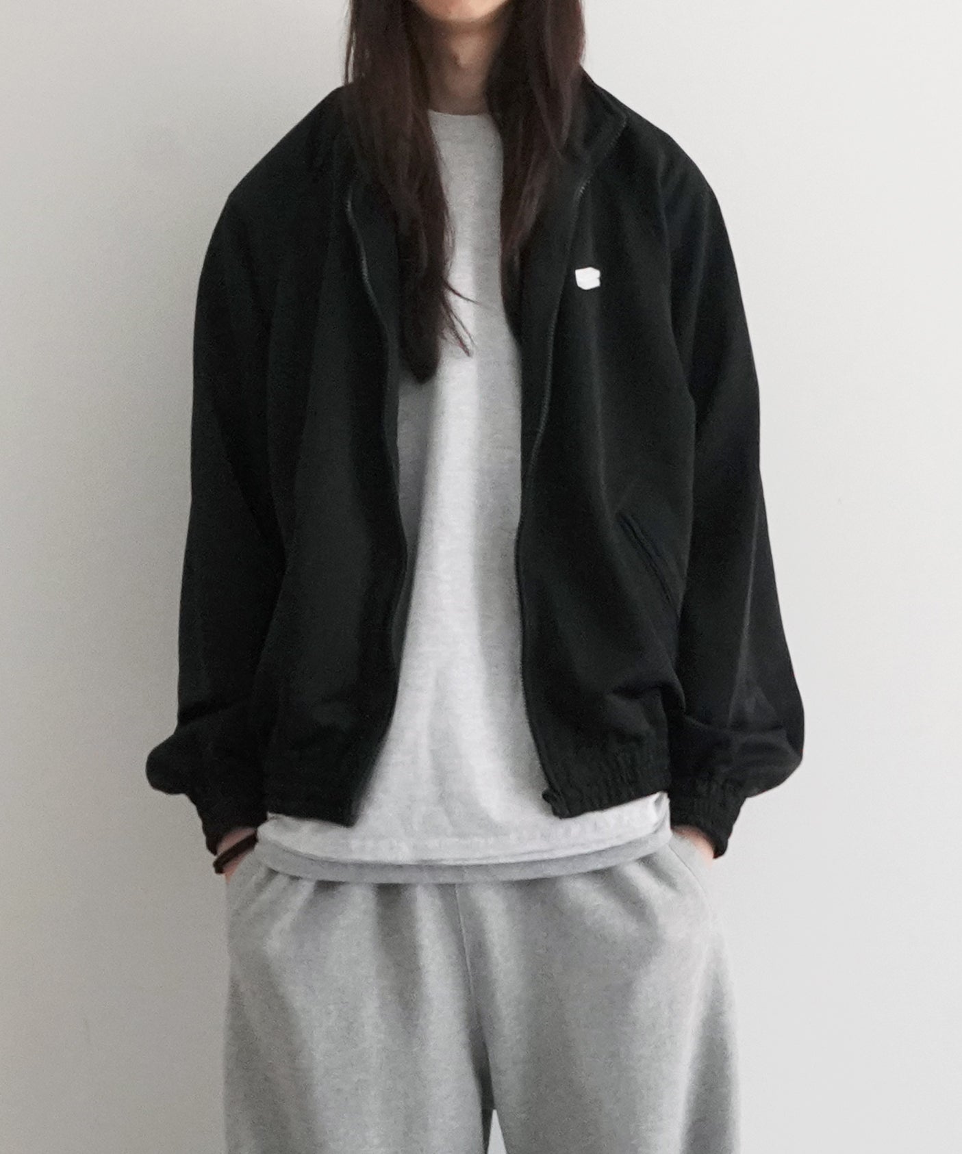 order Medium track jacket jersey "BLACK"