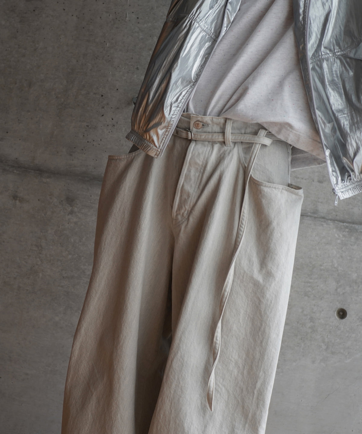 NEONSIGN Wave denim "TOP GRAY"