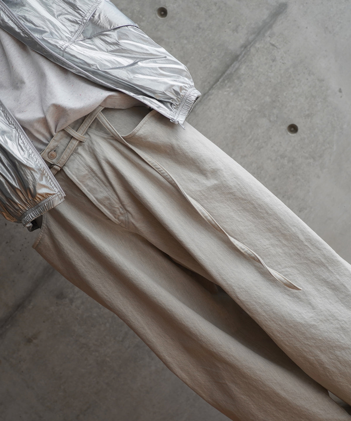 NEONSIGN Wave denim "TOP GRAY"
