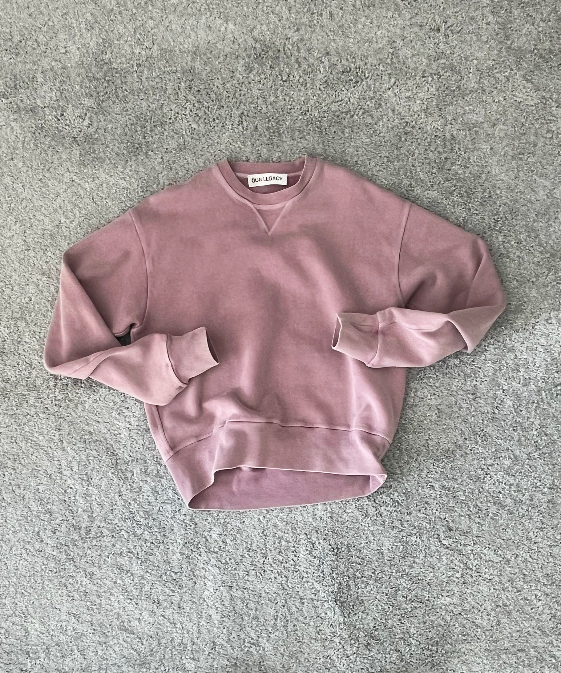 OUR LEGACY Base sweat "GENTLEMENS PINK STAR FLEECE"
