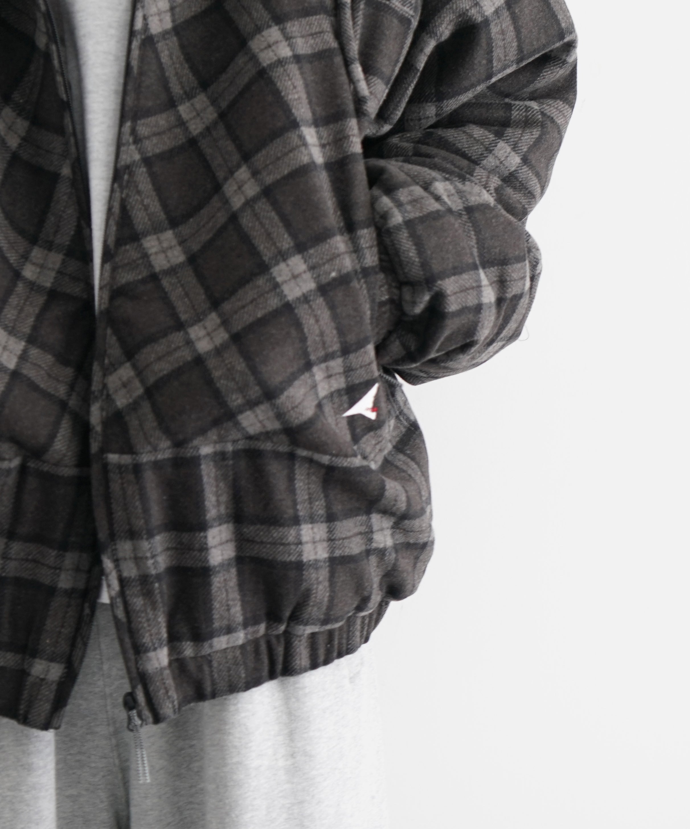 ROA Logger wool primaloft checked jacket "ANTHRACITE"