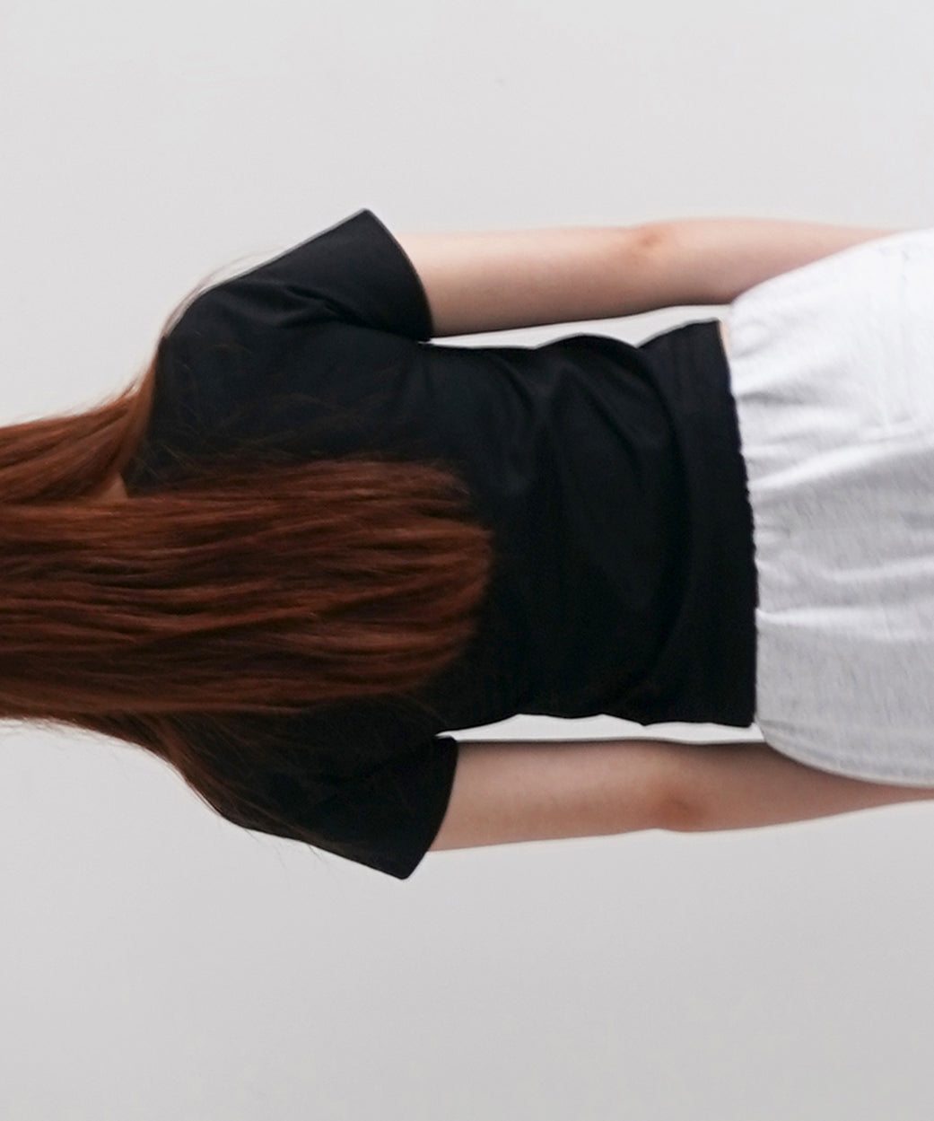 Fax Copy Express Vintage label fitted tee "BLACK"