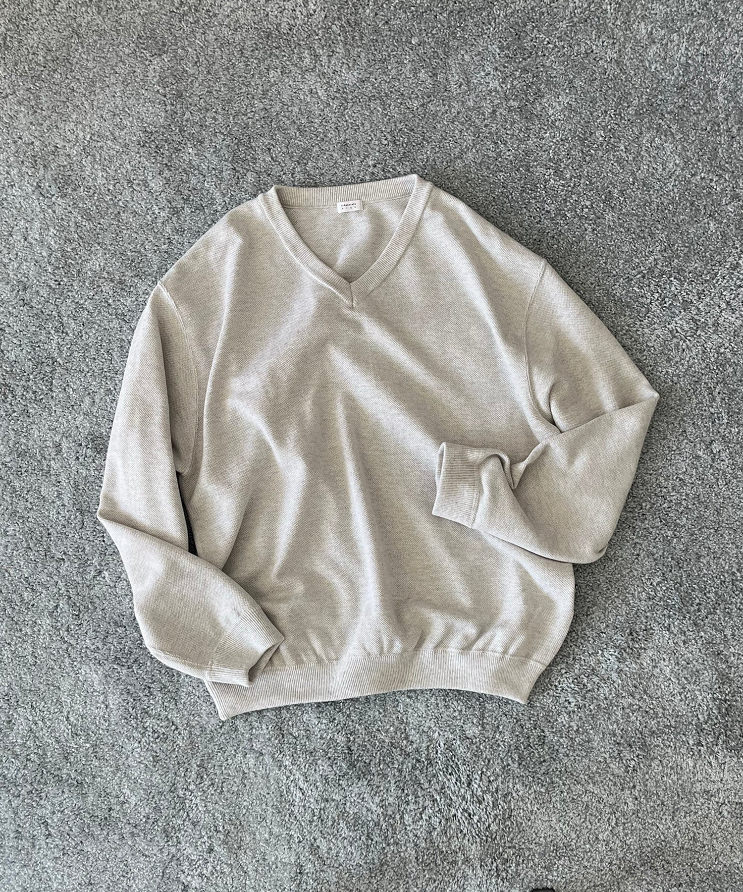 【EXCLUSIVE】crepuscule Co/ra moss stitch p/o "OATMEAL"