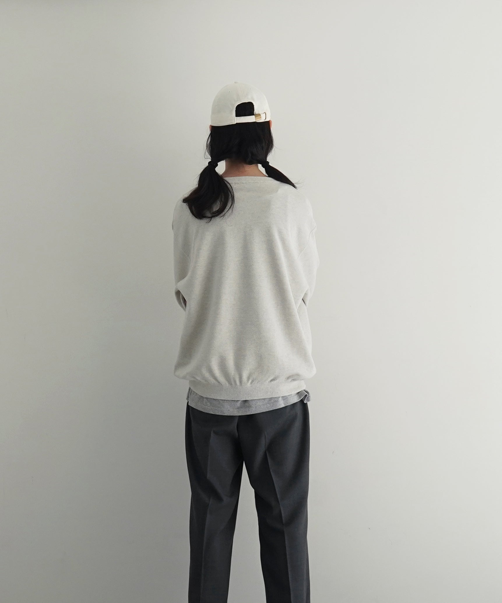 【EXCLUSIVE】crepuscule Co/ra moss stitch p/o "OATMEAL"