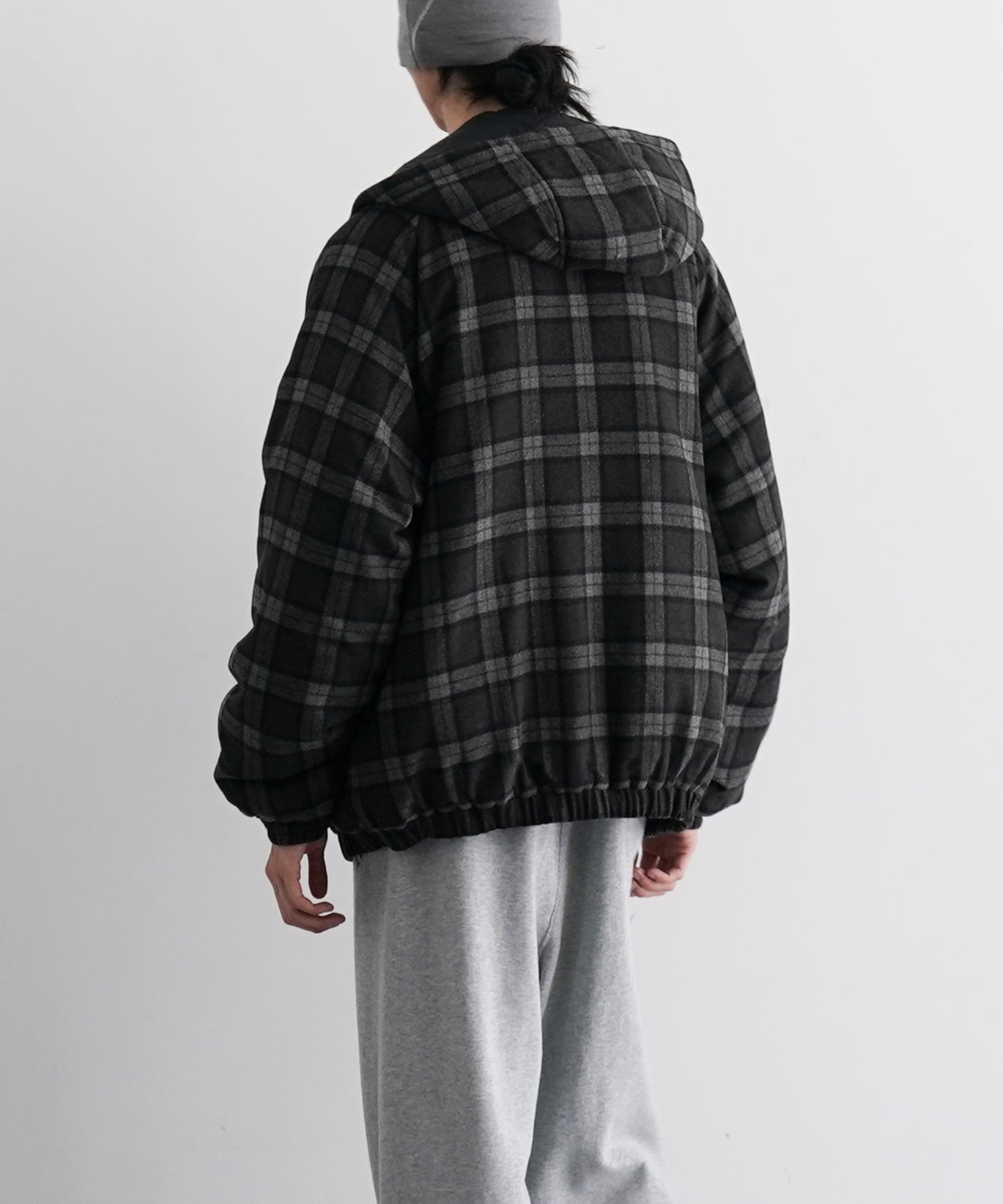 ROA Logger wool primaloft checked jacket "ANTHRACITE"