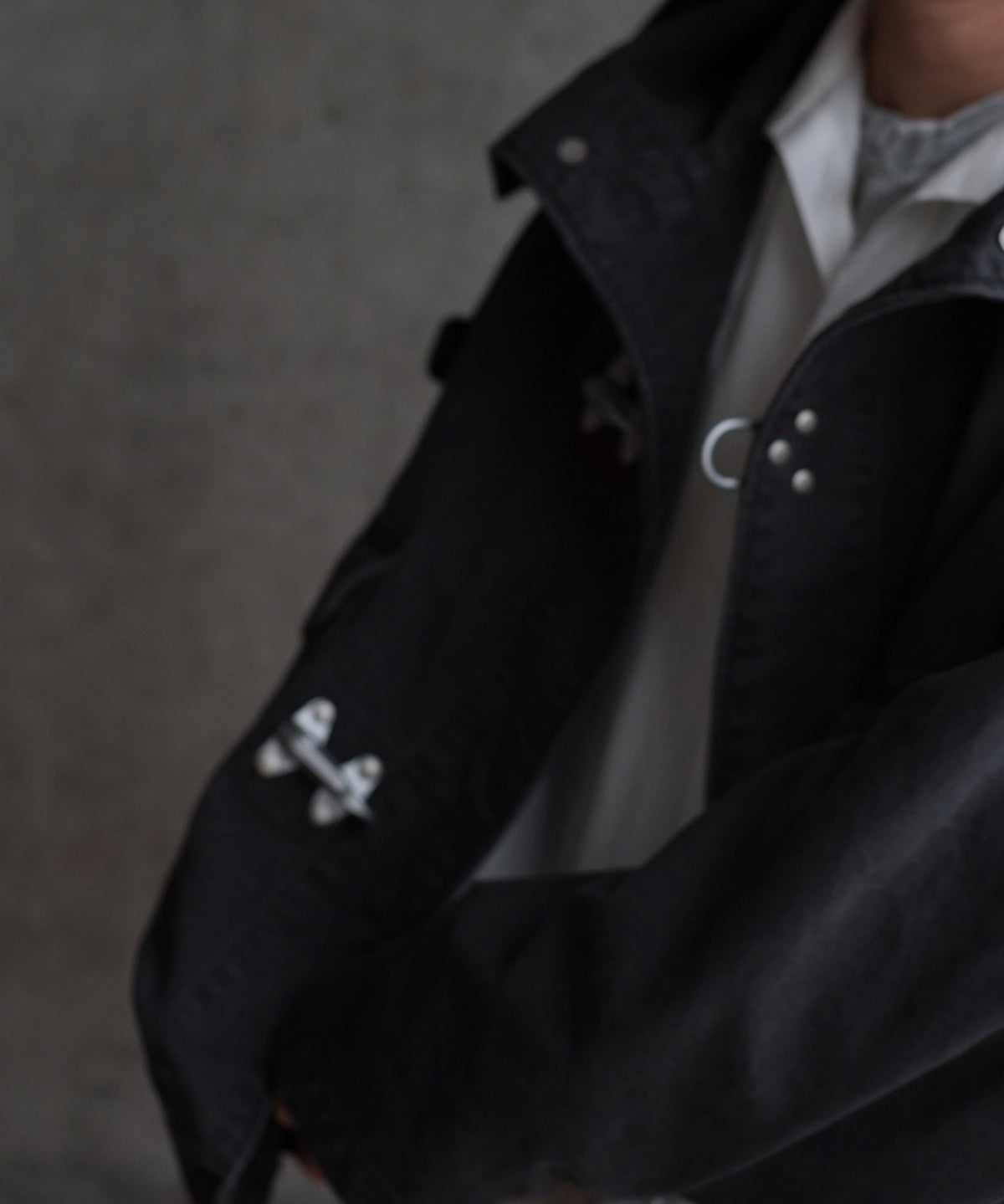 ensou. Fireman parka "B.BLACK"
