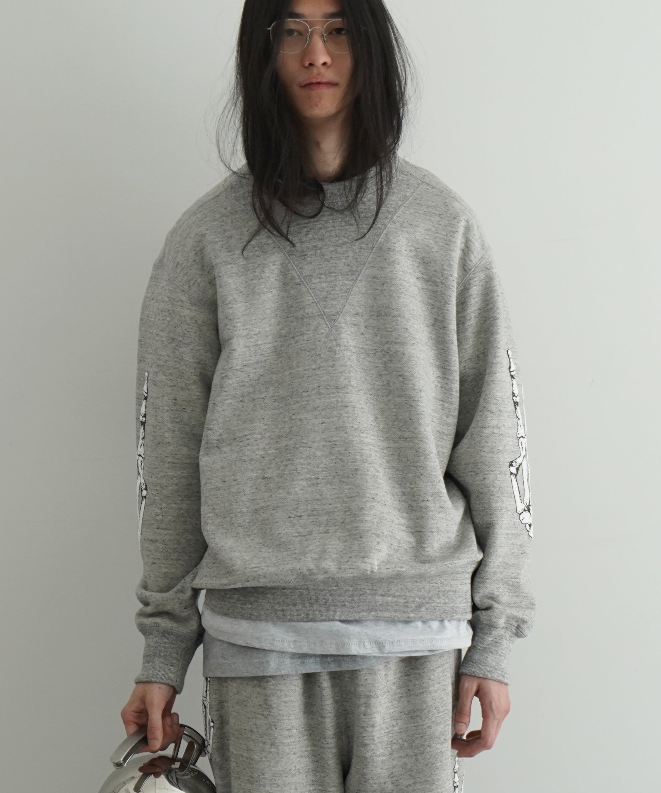 ensou. Peace sweatshirt "TOP GREY"