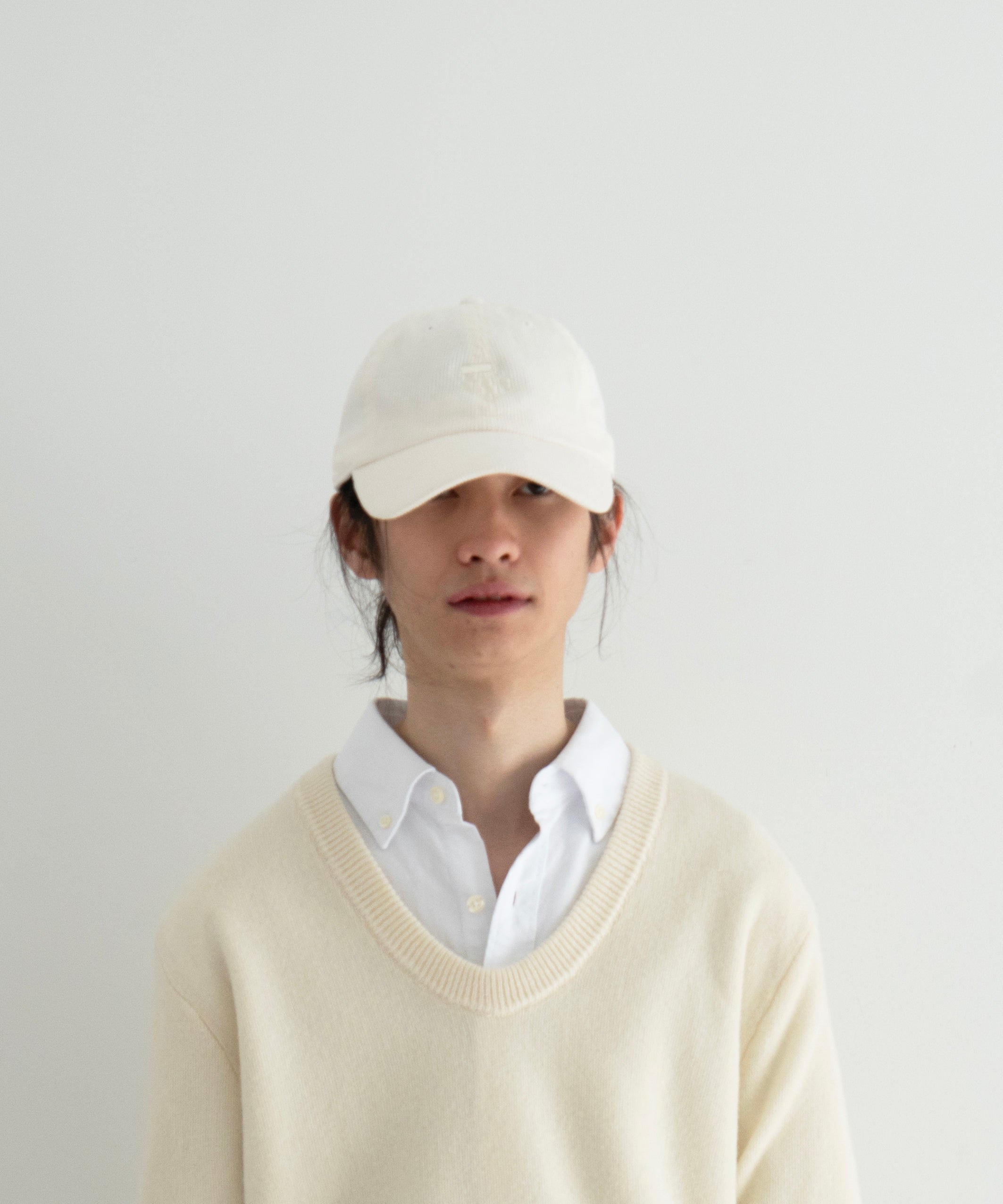 KAIKO Ty cap corduroy "O.WHITE"
