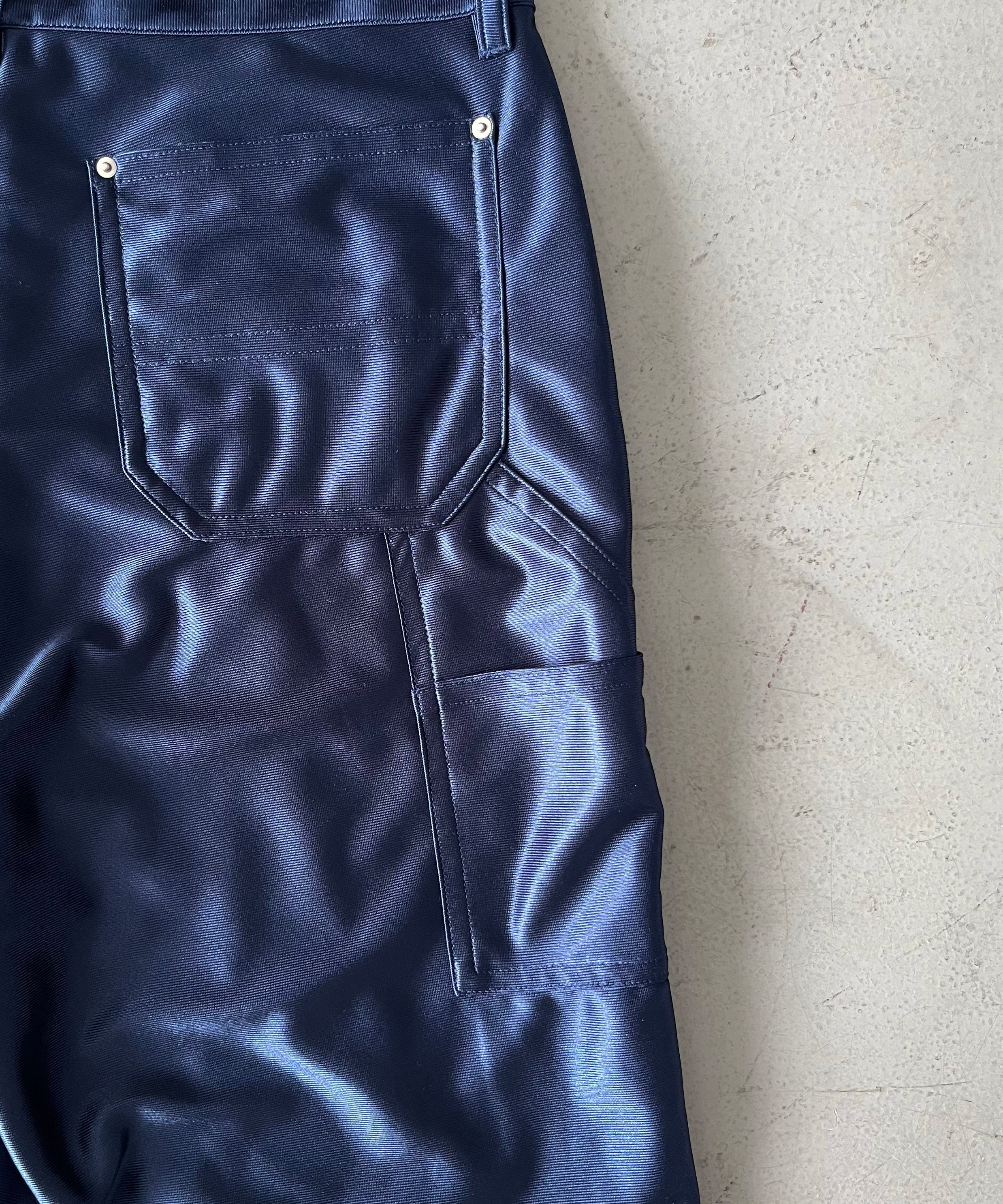 ICE & TECHNO Double knee basket shorts "NAVY"