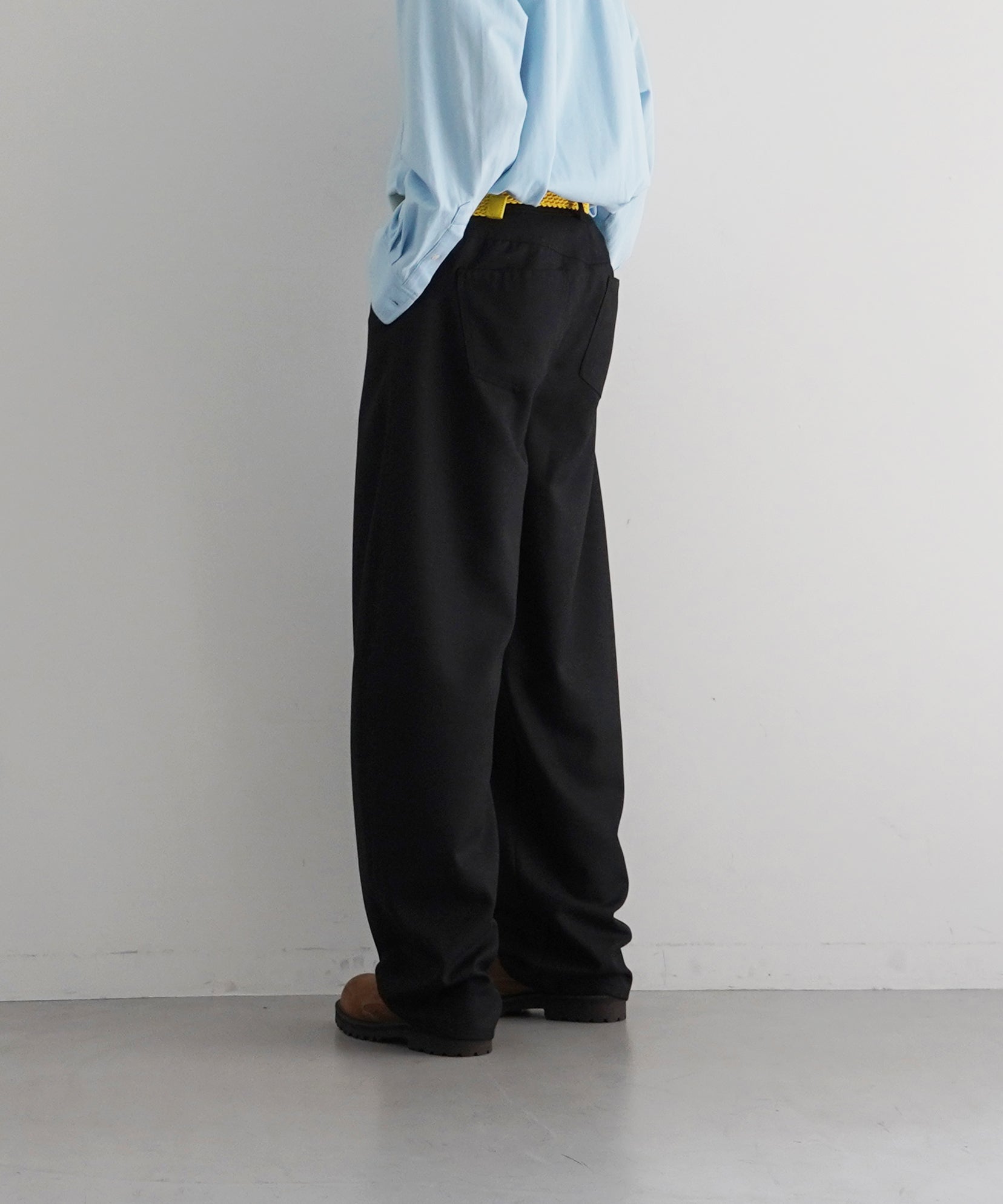 sefr Gino trouser "FINE BLACK WOOL"